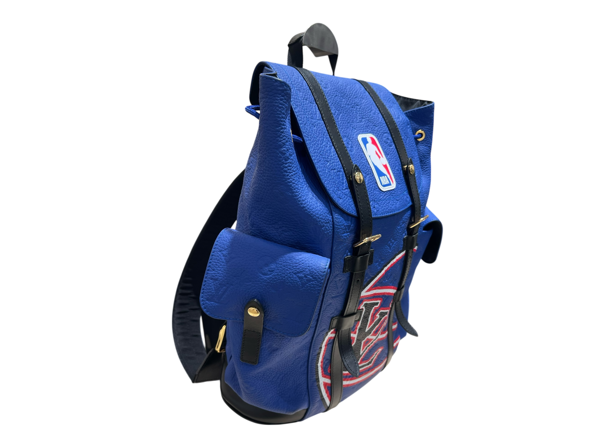 Louis Vuitton NBA Backpack Christopher Blue Taurillon MM COND 9.5/10