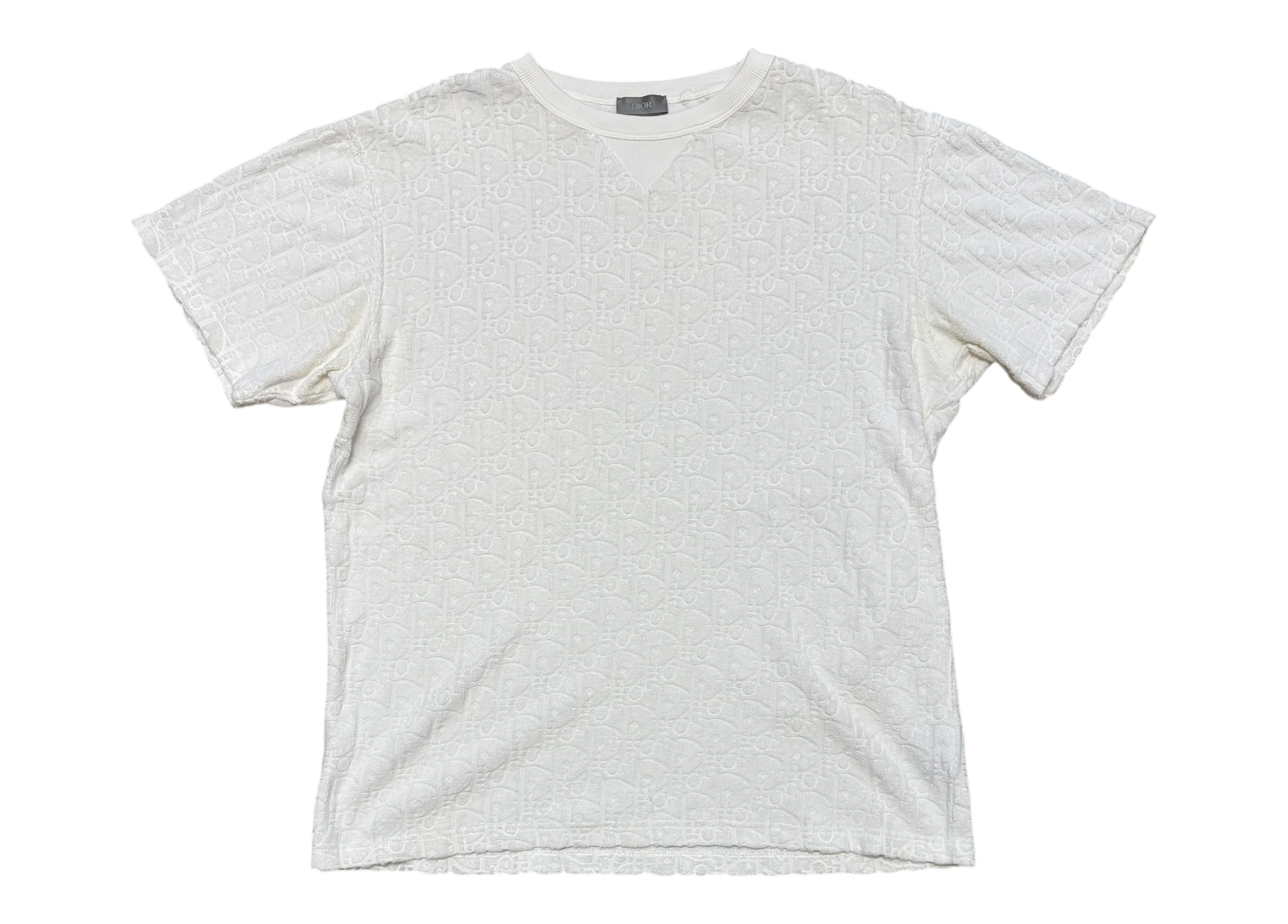 Dior T-shirt Jacquard White COND 8.5/10