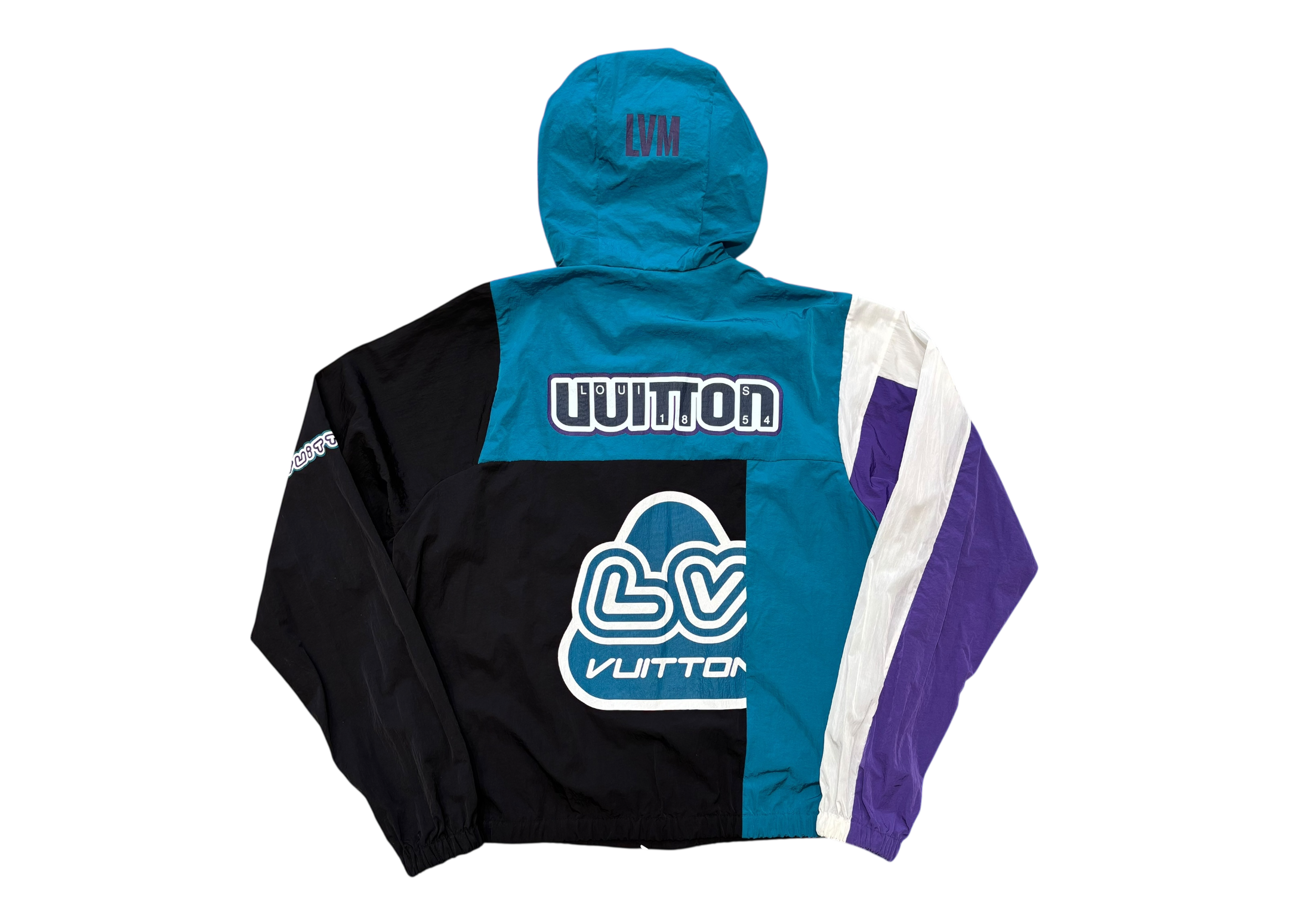 Louis Vuitton Windbreaker Cycling Patchwork Multicolor COND 9.9/10