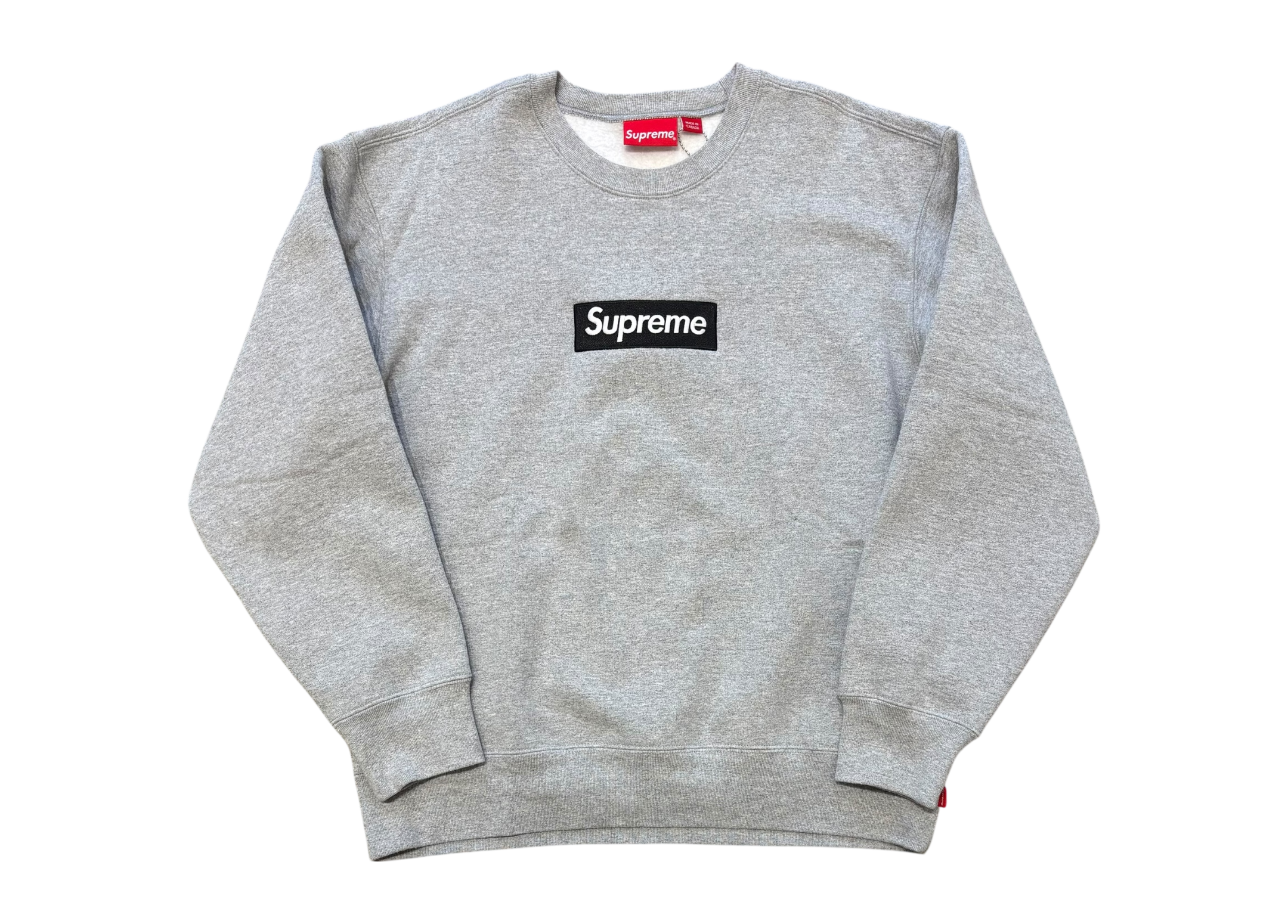 Supreme Crewneck Box Logo Grey COND 9/10