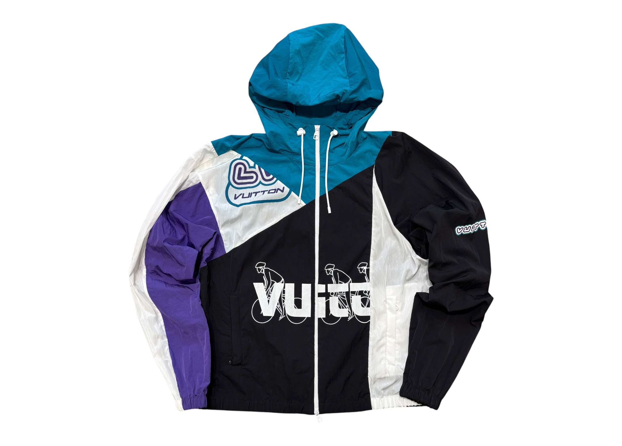 Louis Vuitton Windbreaker Cycling Patchwork Multicolor COND 9.9/10