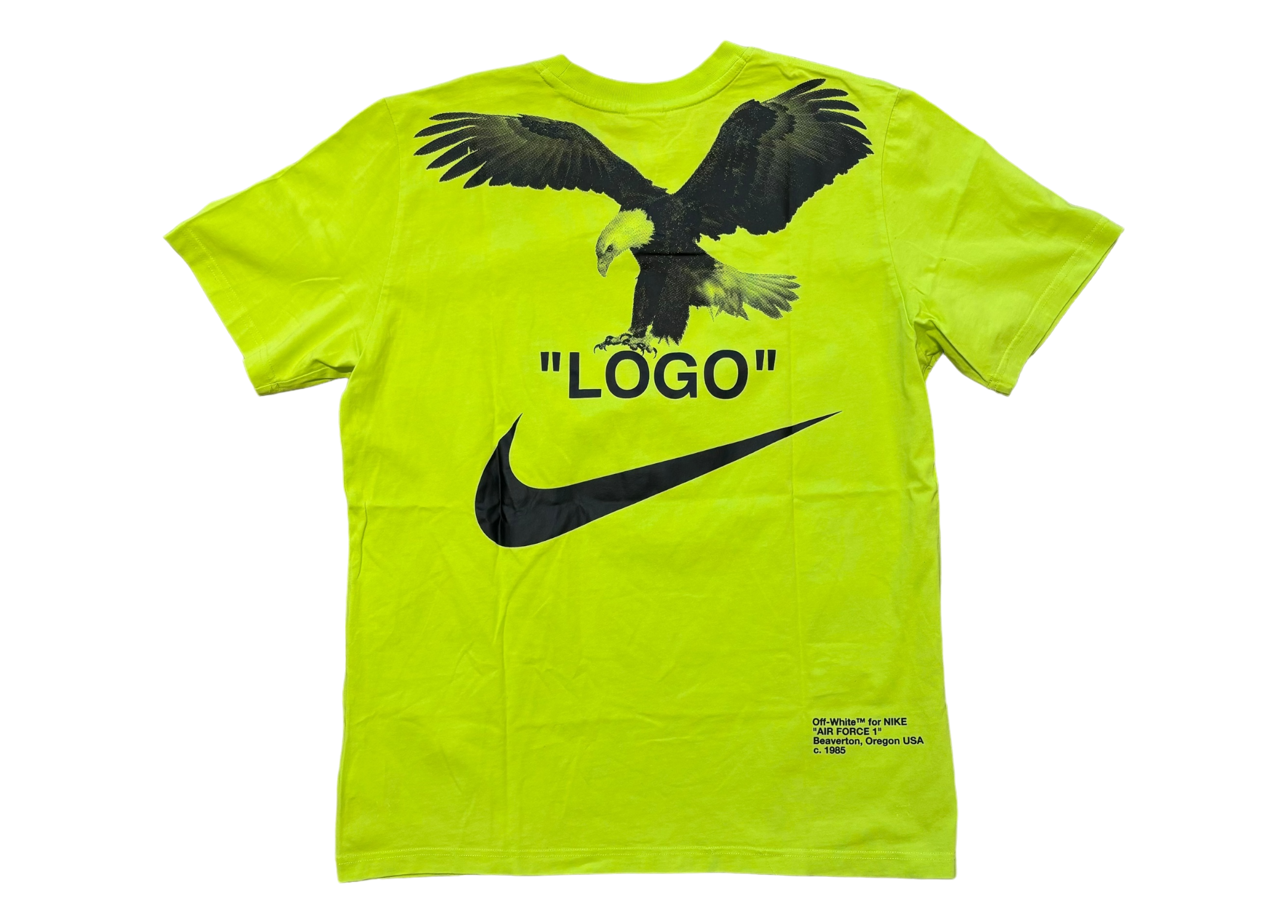 Off-White x Nike T-shirt Yellow Neon NRG A6 COND 9/10