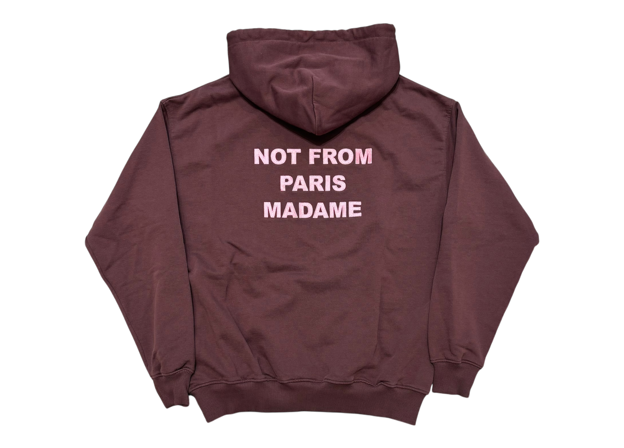 Drole de Monsieur Hoodie Brown Not From Paris Madame COND 9.5/10