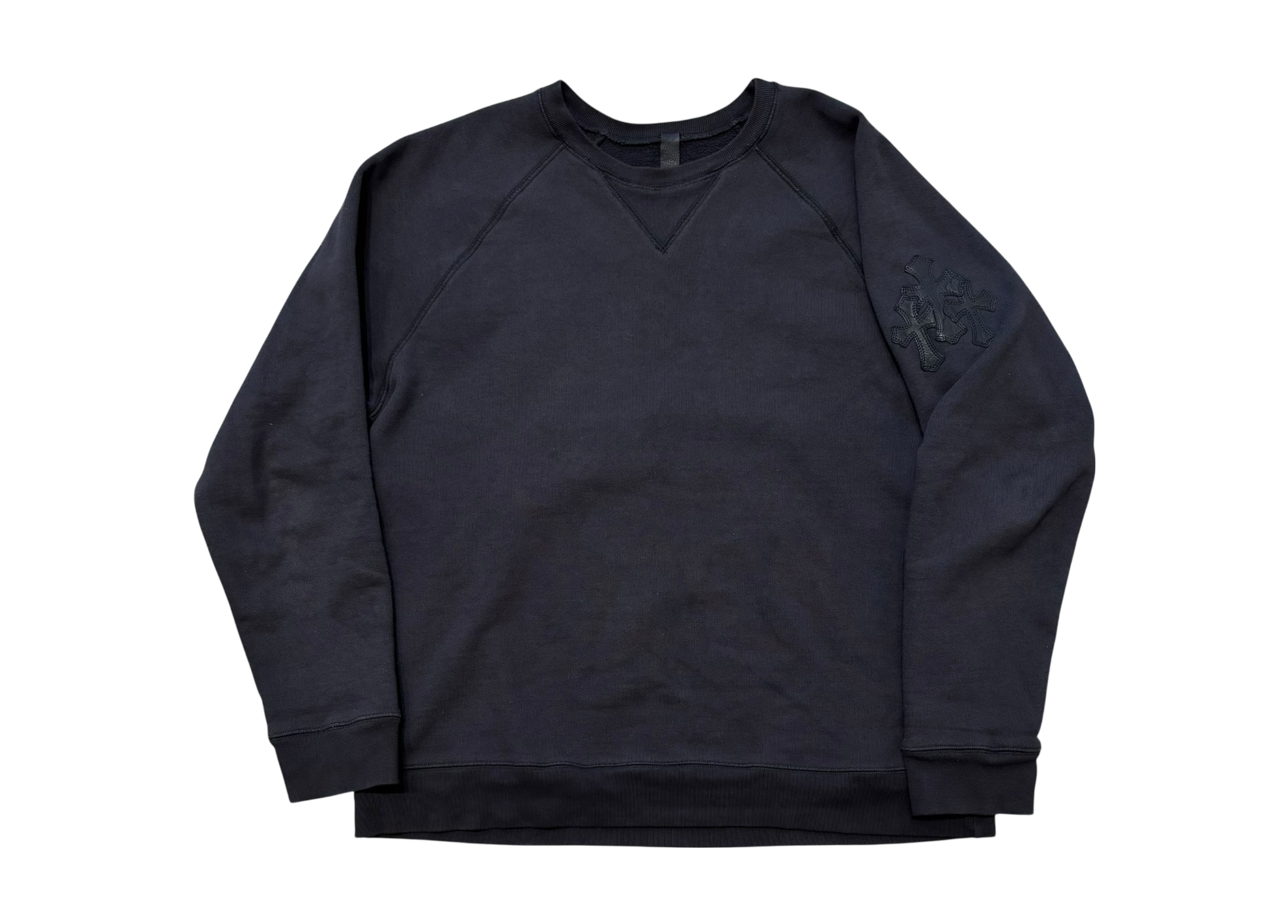 Chrome Hearts Crewneck Leather Cross Patches COND 8.5/10