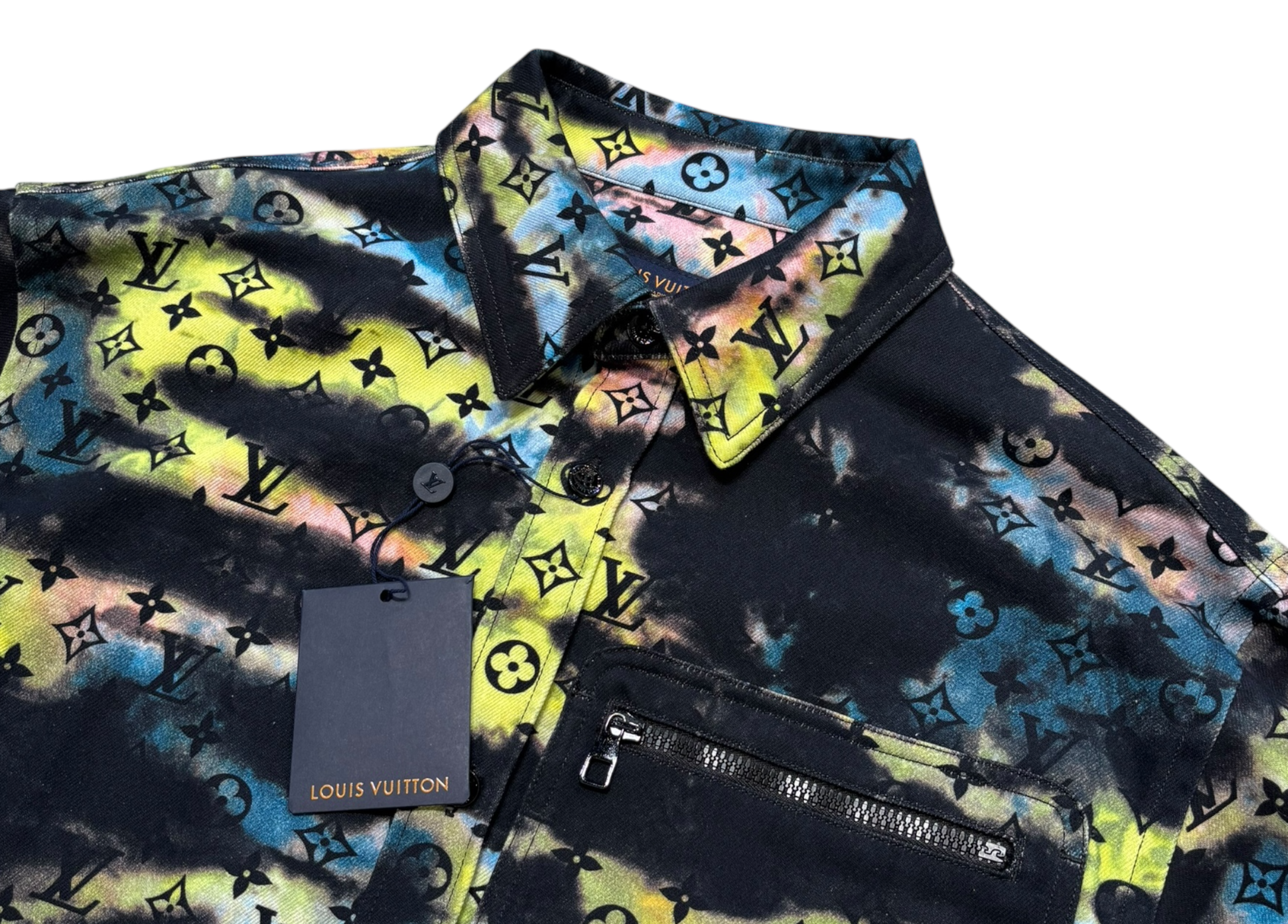 Louis Vuitton Jacket Printed Monogram Tye Die COND NEW