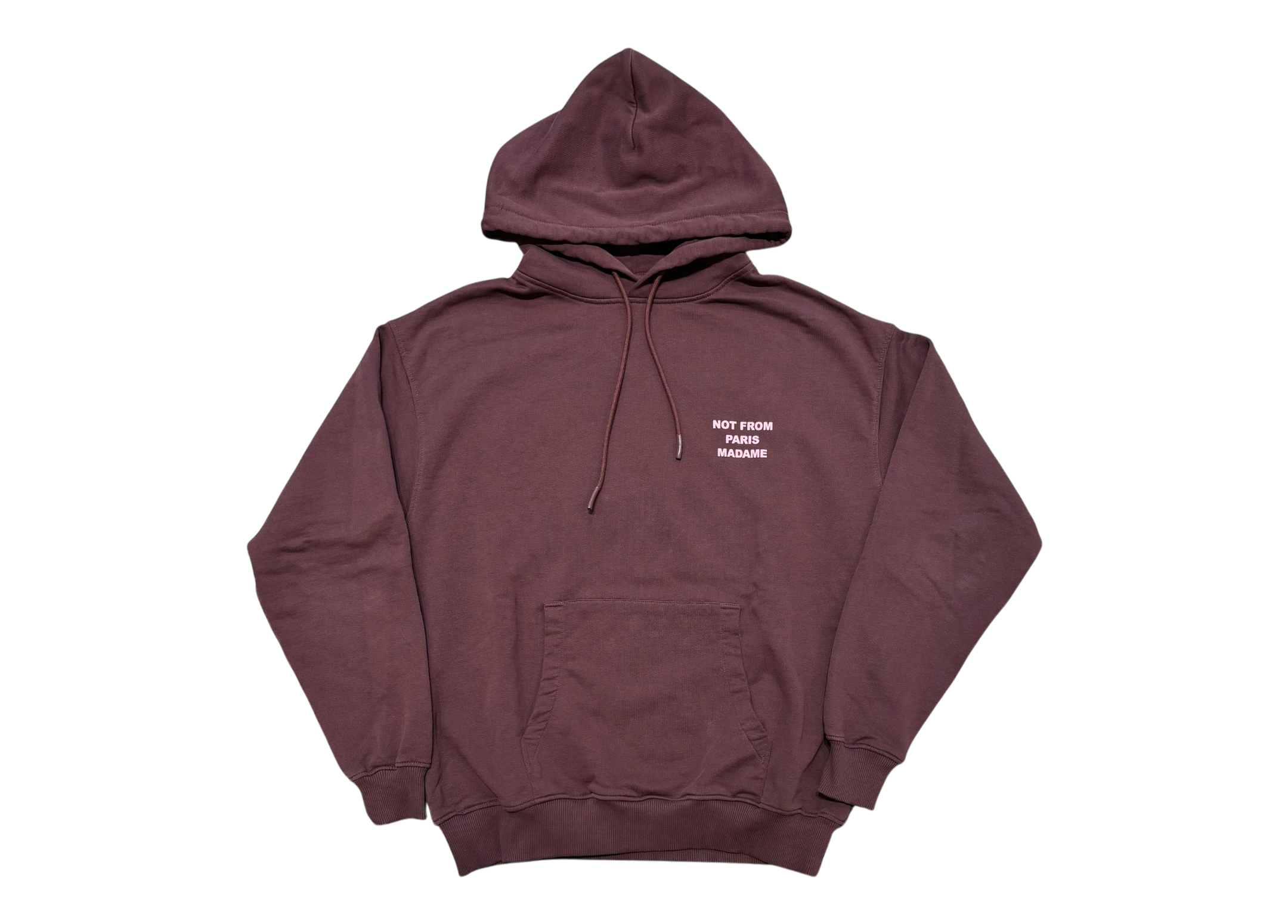 Drole de Monsieur Hoodie Brown Not From Paris Madame COND 9.5/10