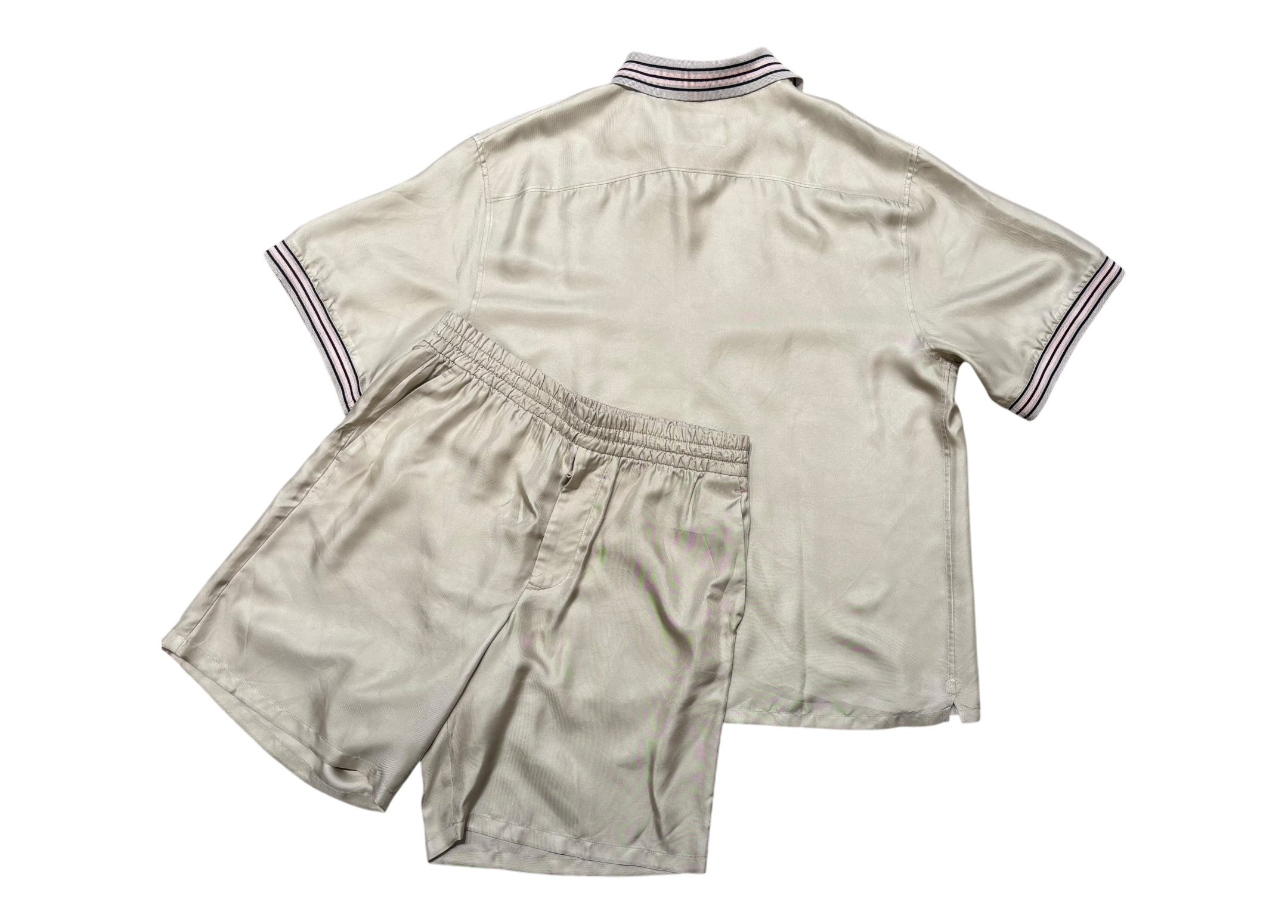 Prada Silk Shirt and Shorts set COND 9.5/10