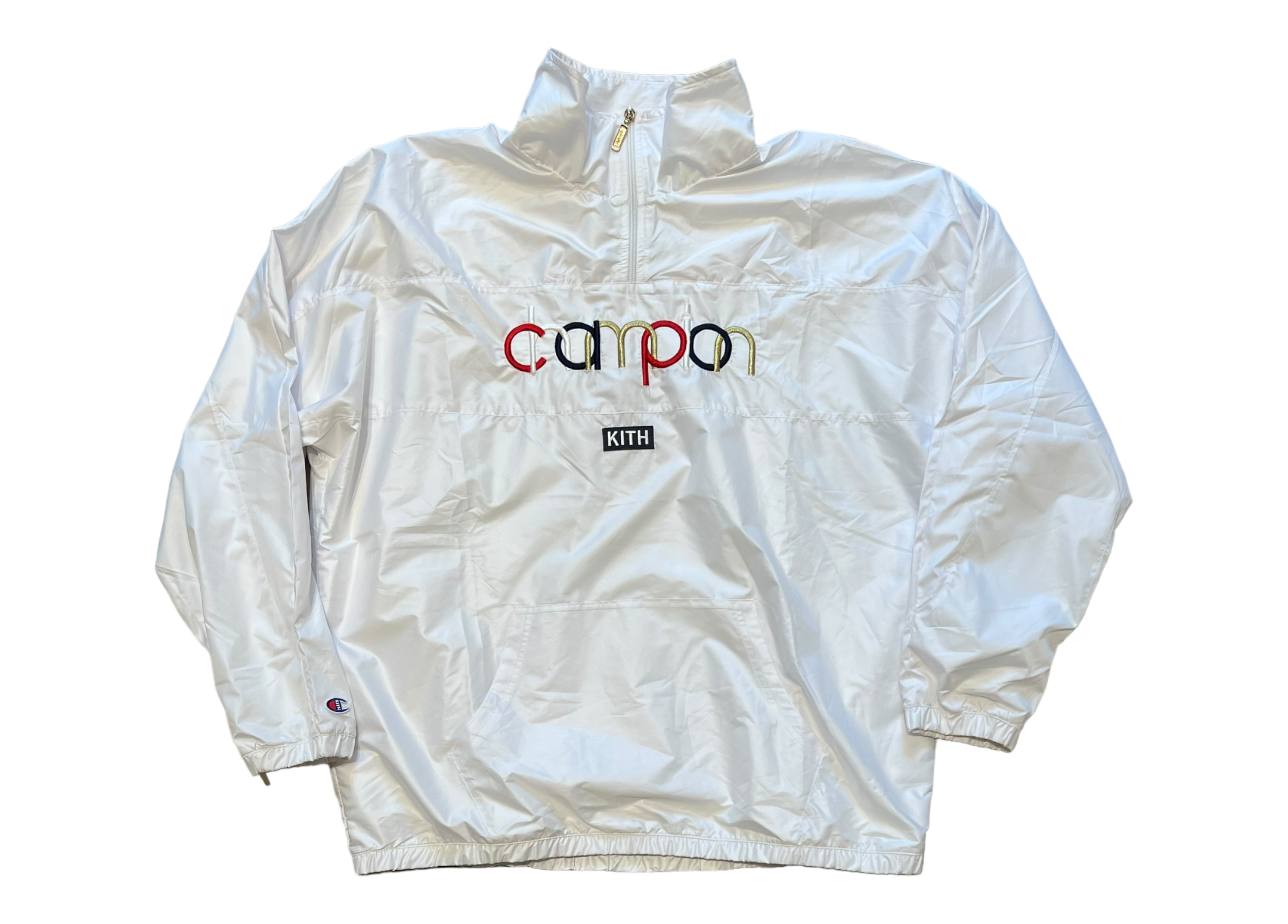 Champion x Kith Quarter Zip Jacket White COND NEW