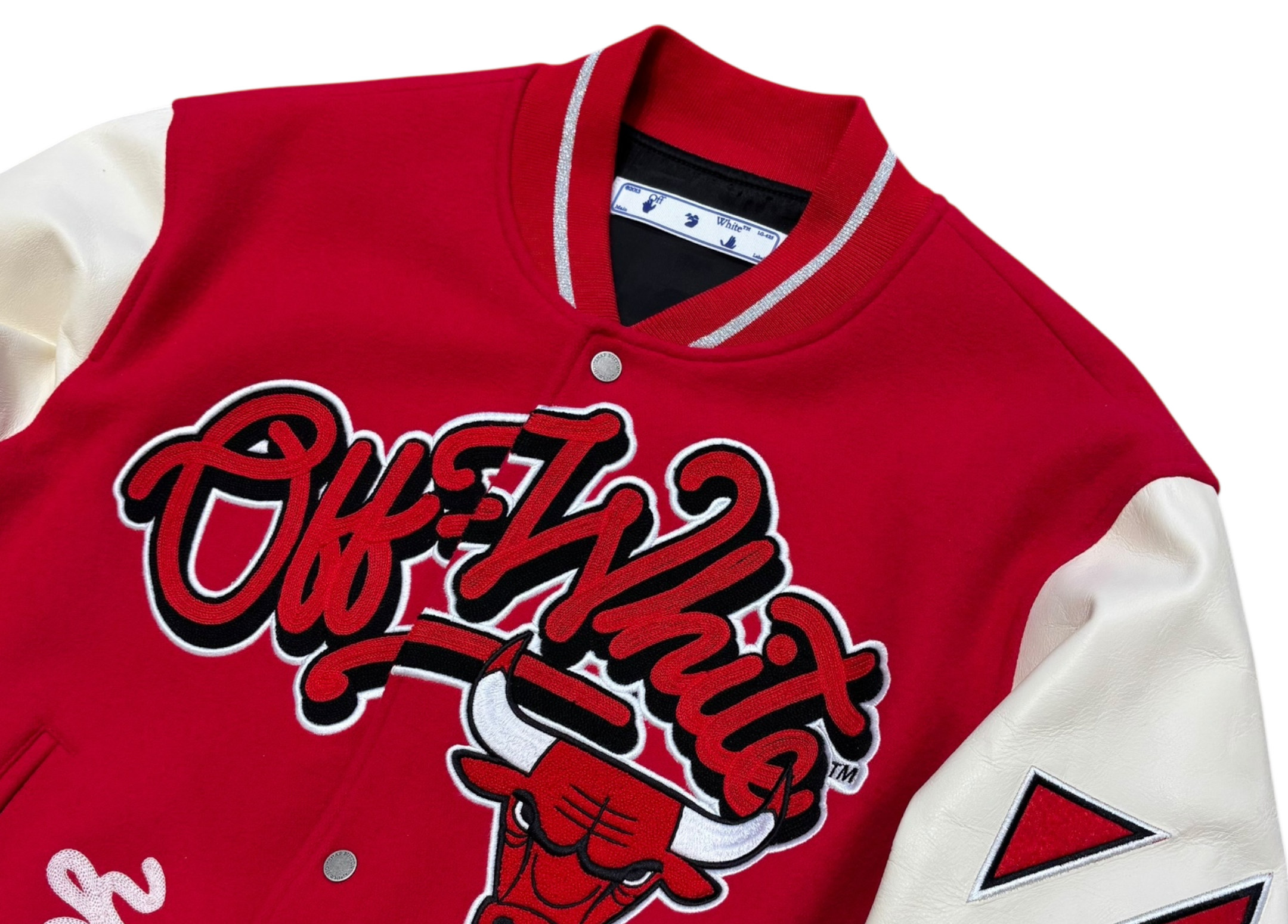 Off-White Varsity Jacket Chicago Bulls Red COND 9.9/10