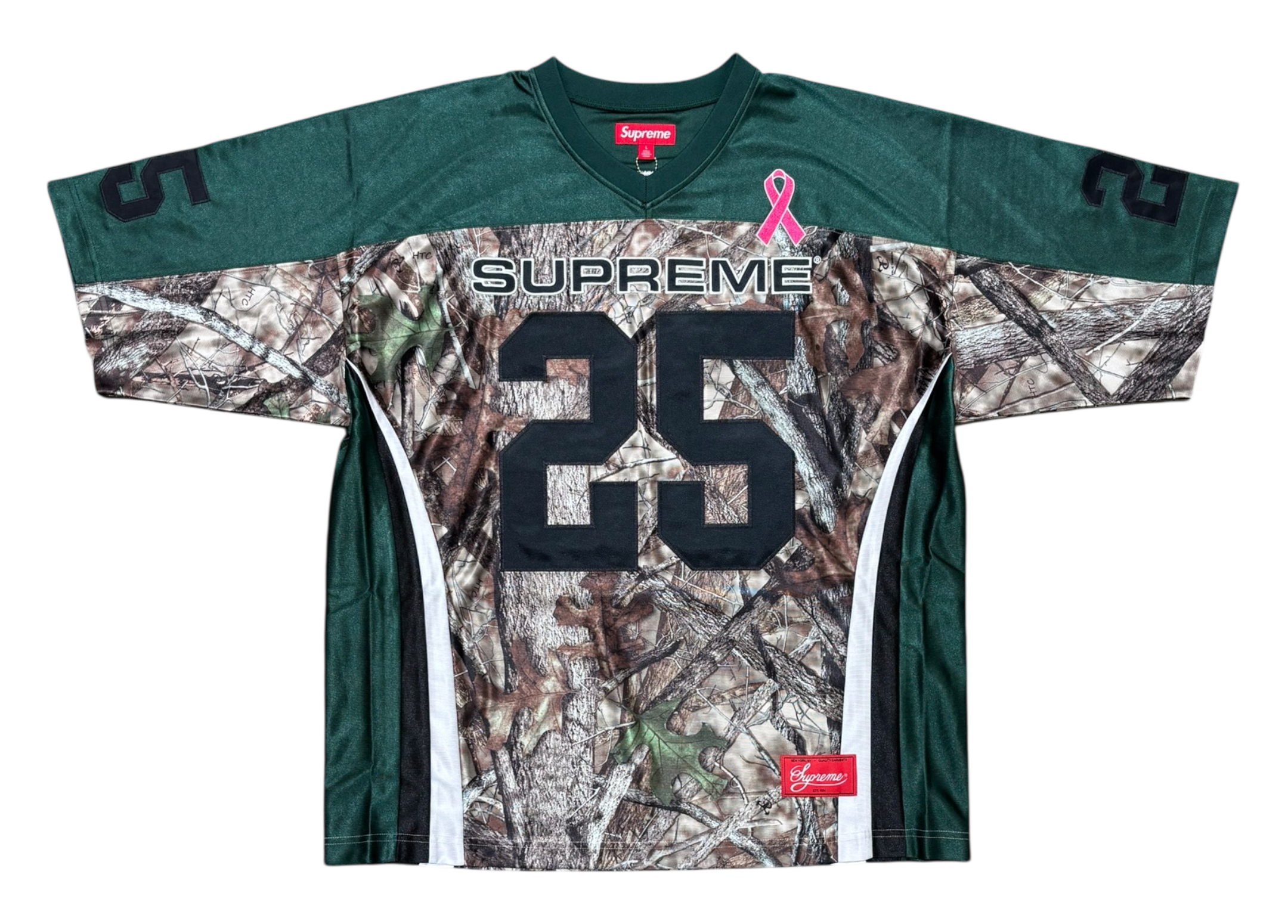 Supreme Jersey Football Breast Cancer Awarness Green COND NEW