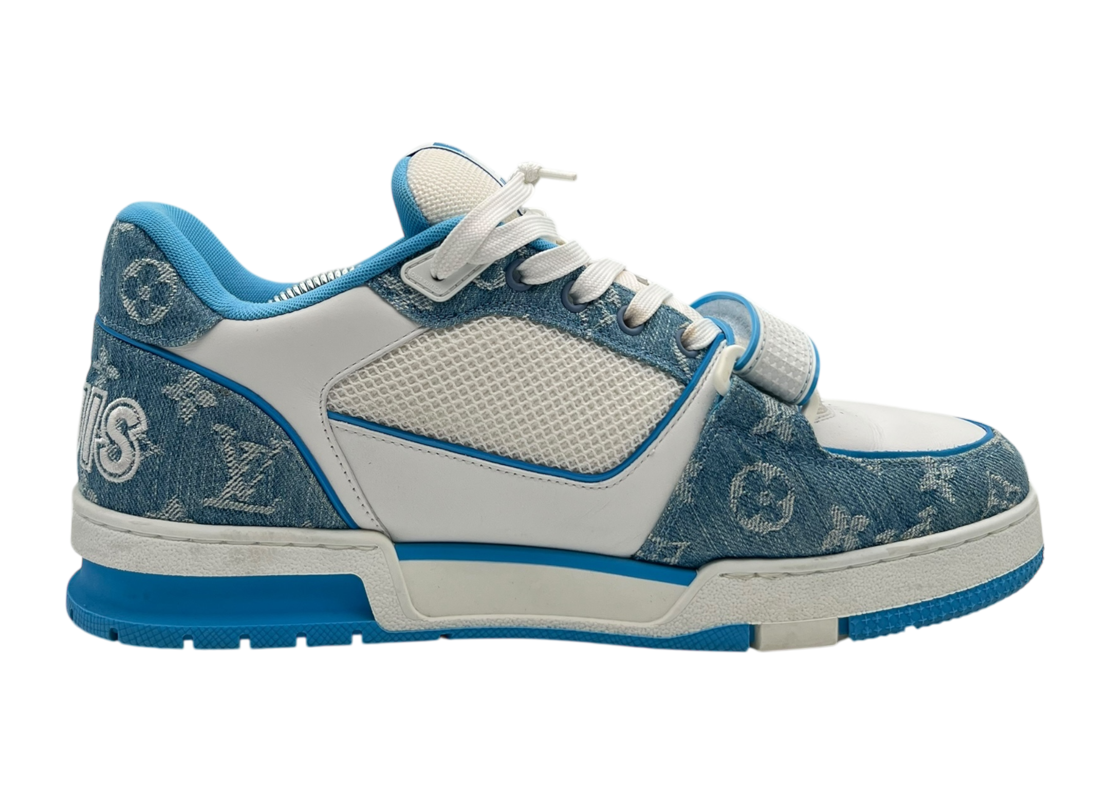 Louis Vuitton Trainer Denim Blue Strap COND 9.5/10 (NO BOX)