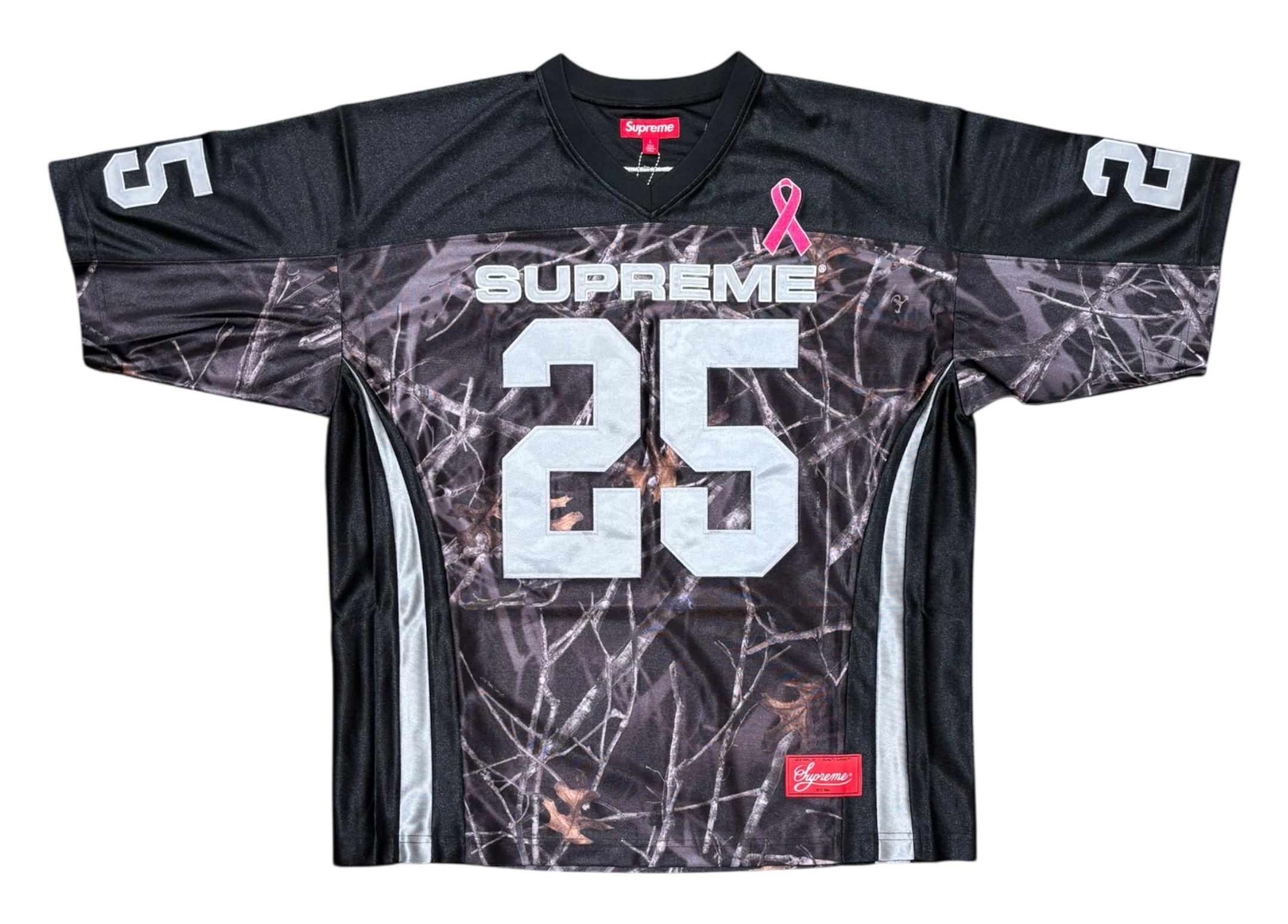 Supreme Jersey Football Breast Cancer Awarness Black COND NEW