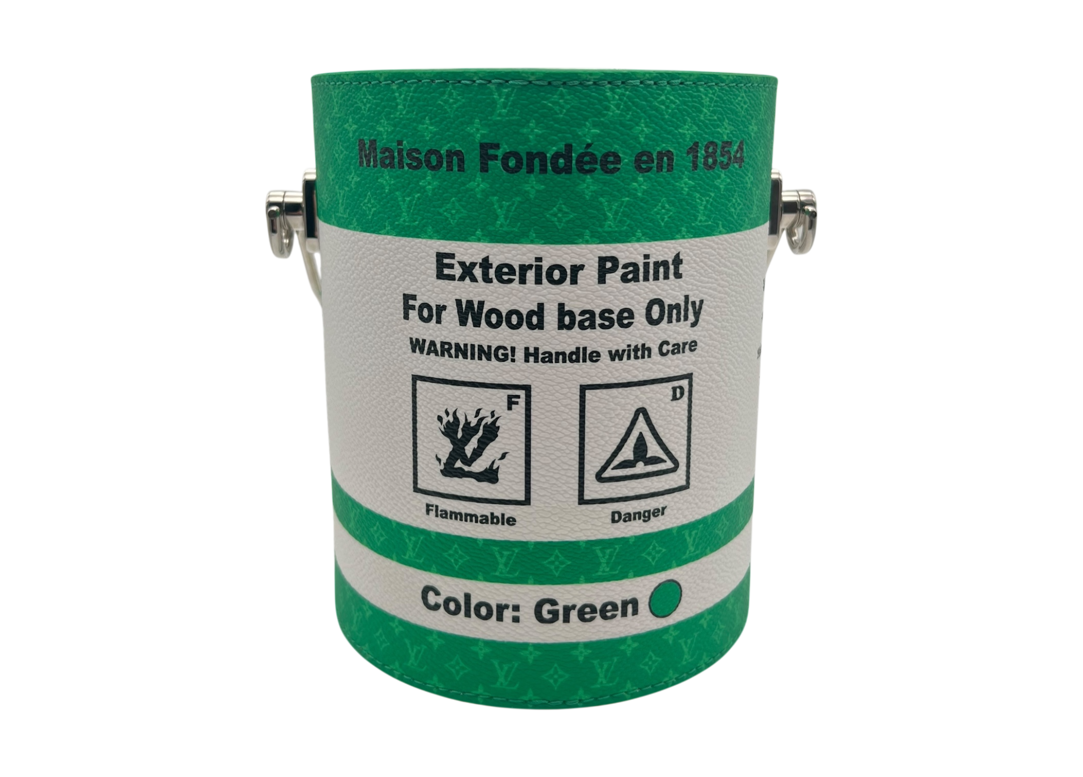 Louis Vuitton Paint Can Bag Green COND NEW
