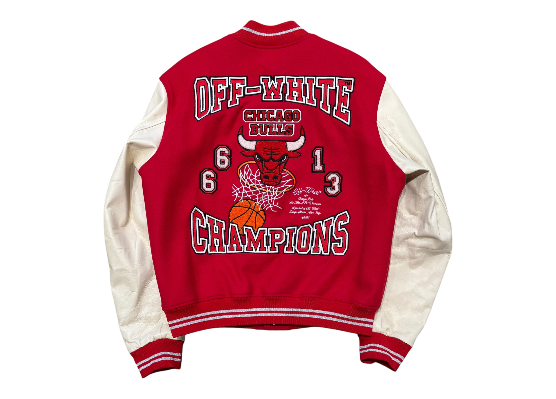 Off-White Varsity Jacket Chicago Bulls Red COND 9.9/10