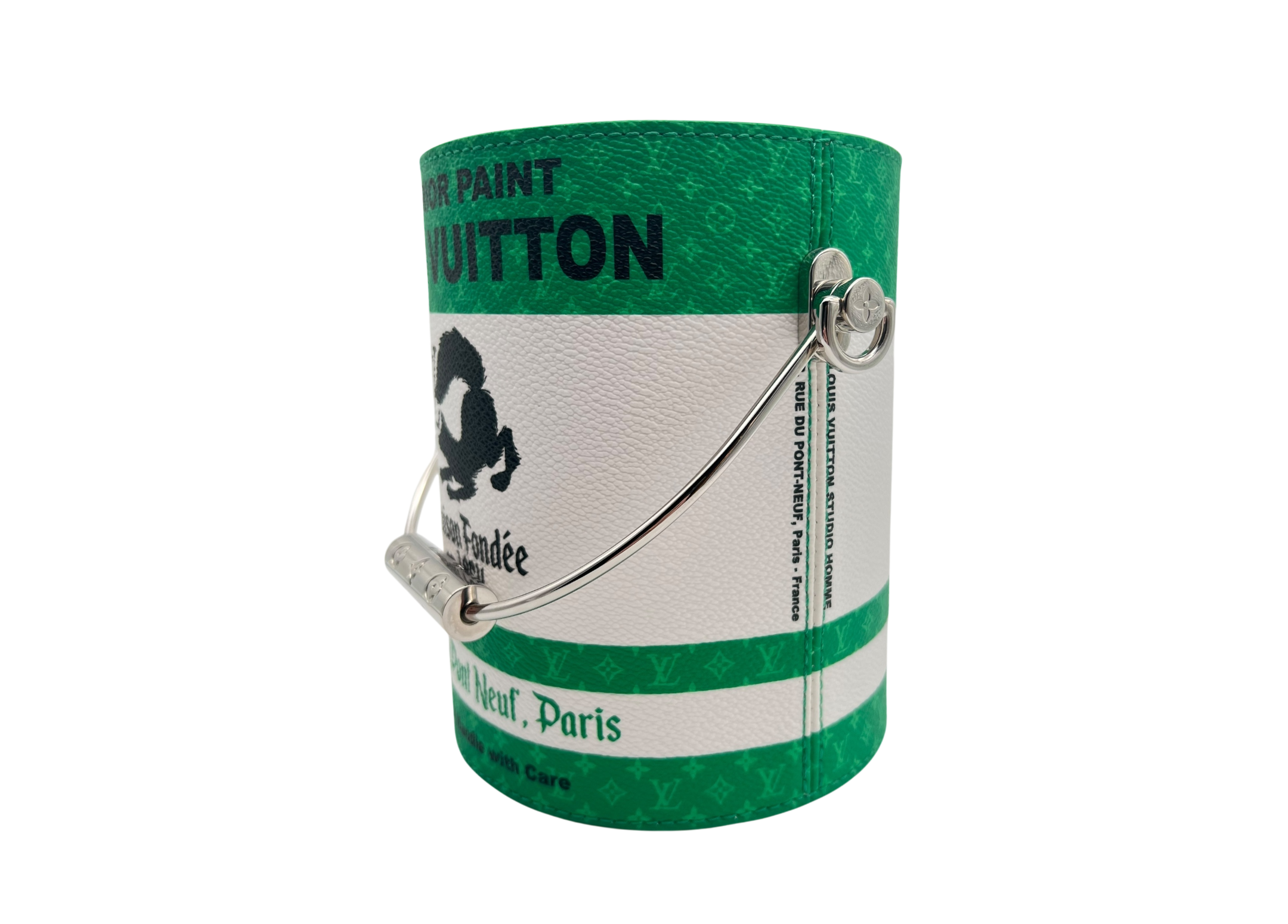 Louis Vuitton Paint Can Bag Green COND NEW