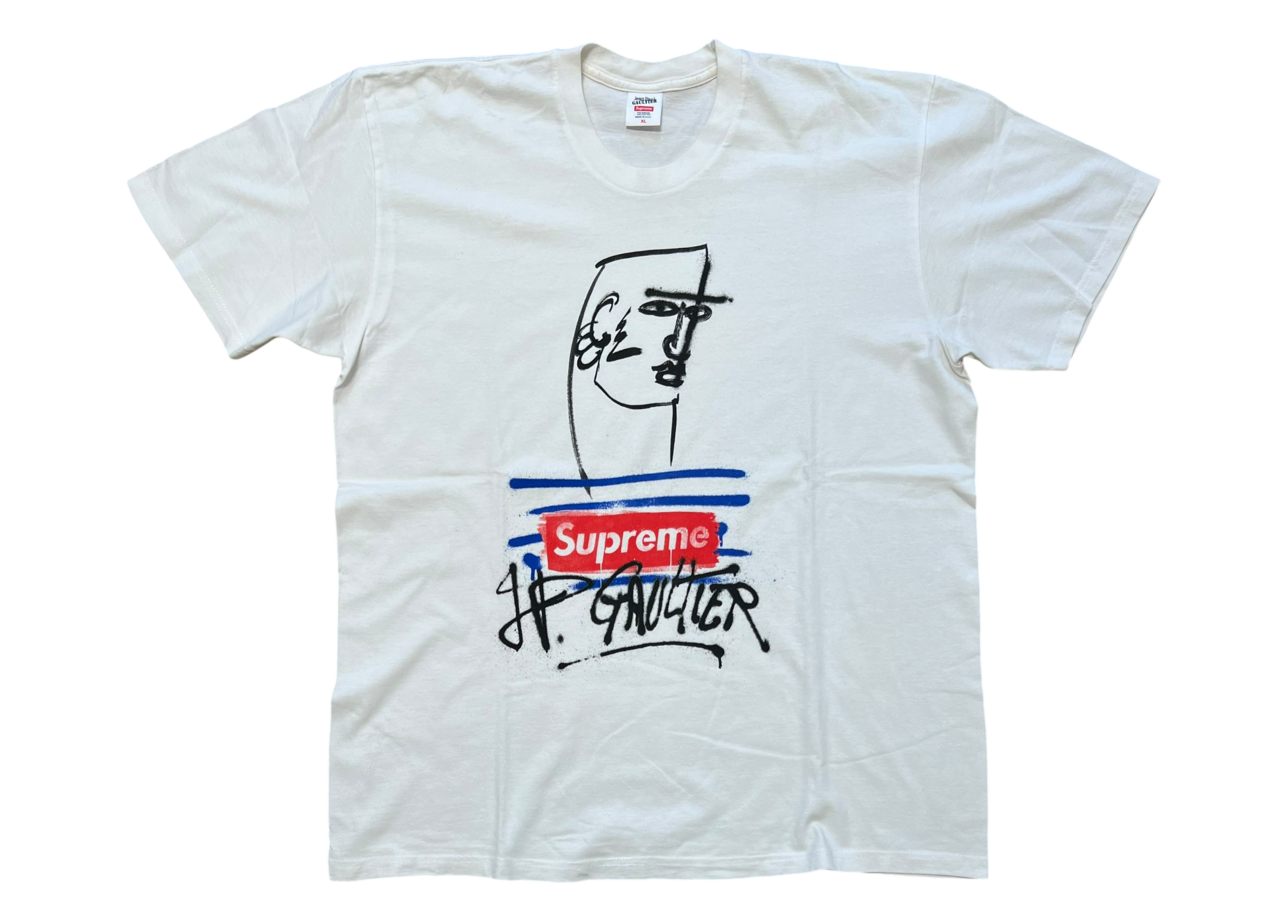 Supreme Jean Paul Gaultier T-shirt White COND 9/10