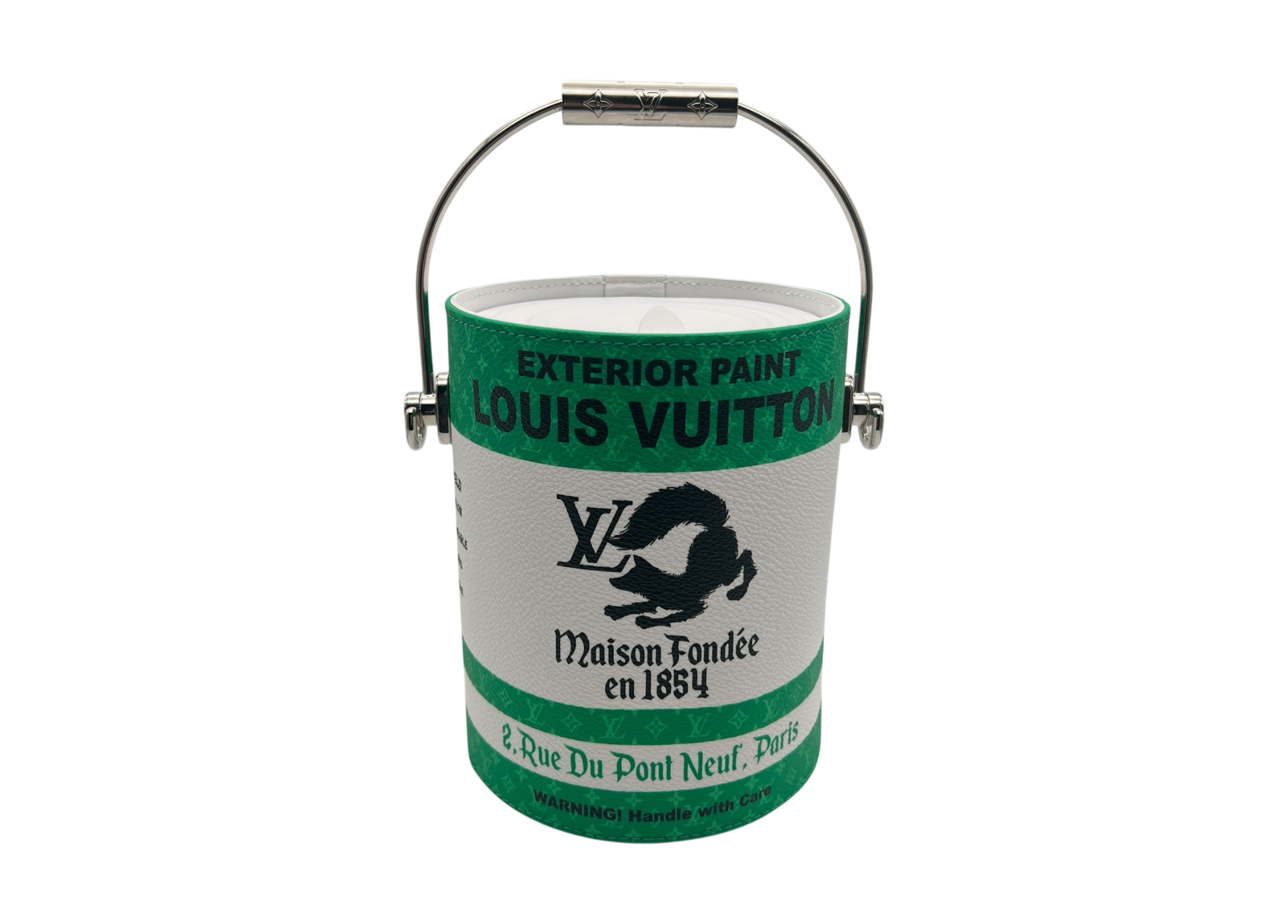 Louis Vuitton Paint Can Bag Green COND NEW