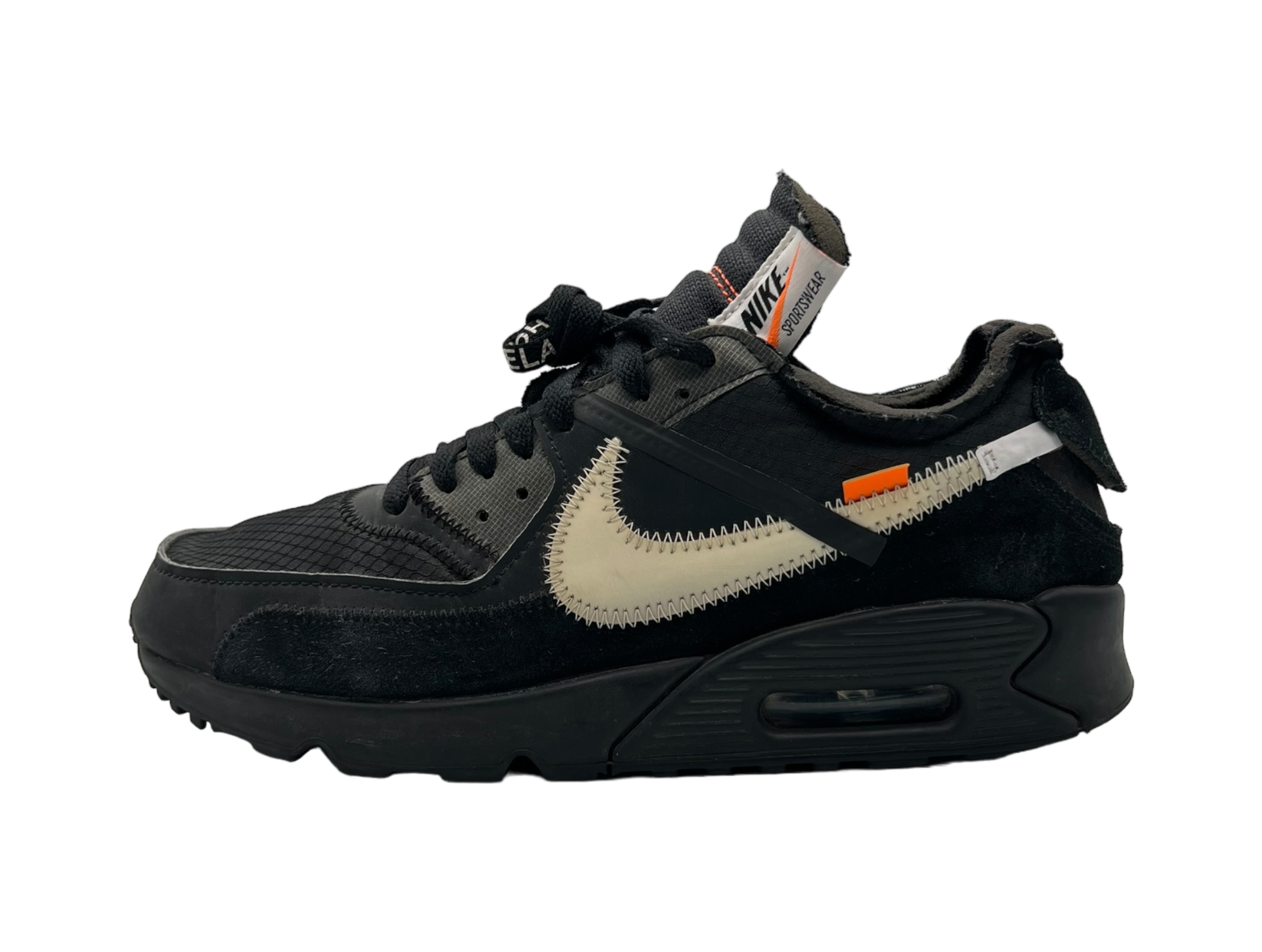 Air Max 90 Off-White Black COND 8/10 (NO BOX, NO EXTRA LACES)