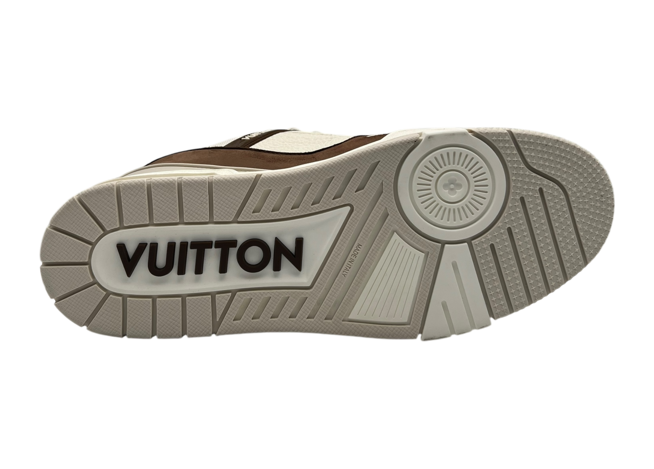 Louis Vuitton Trainer Cream Brown COND NEW (NO BOX)