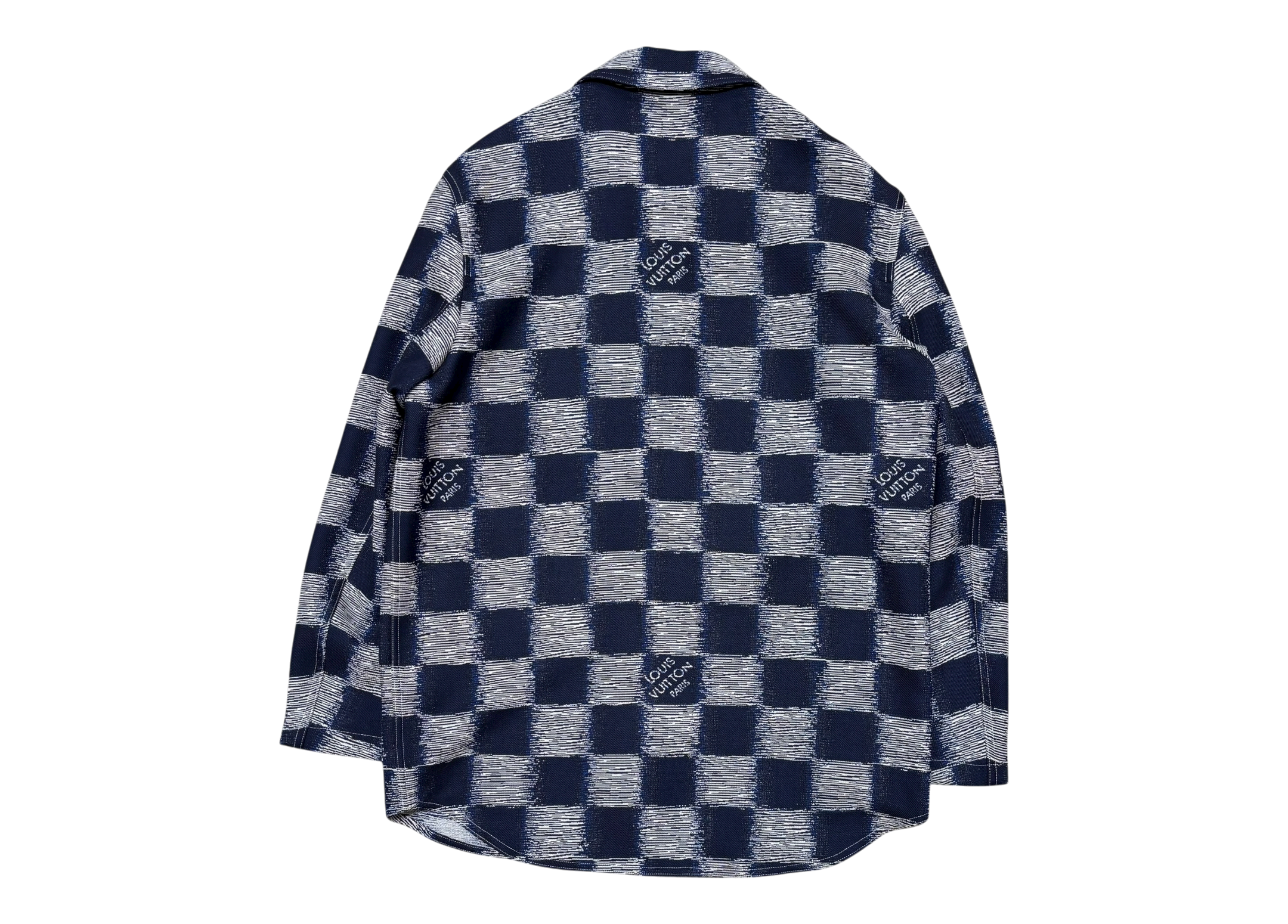 Louis Vuitton Shirt Damier Navy COND 9.8/10