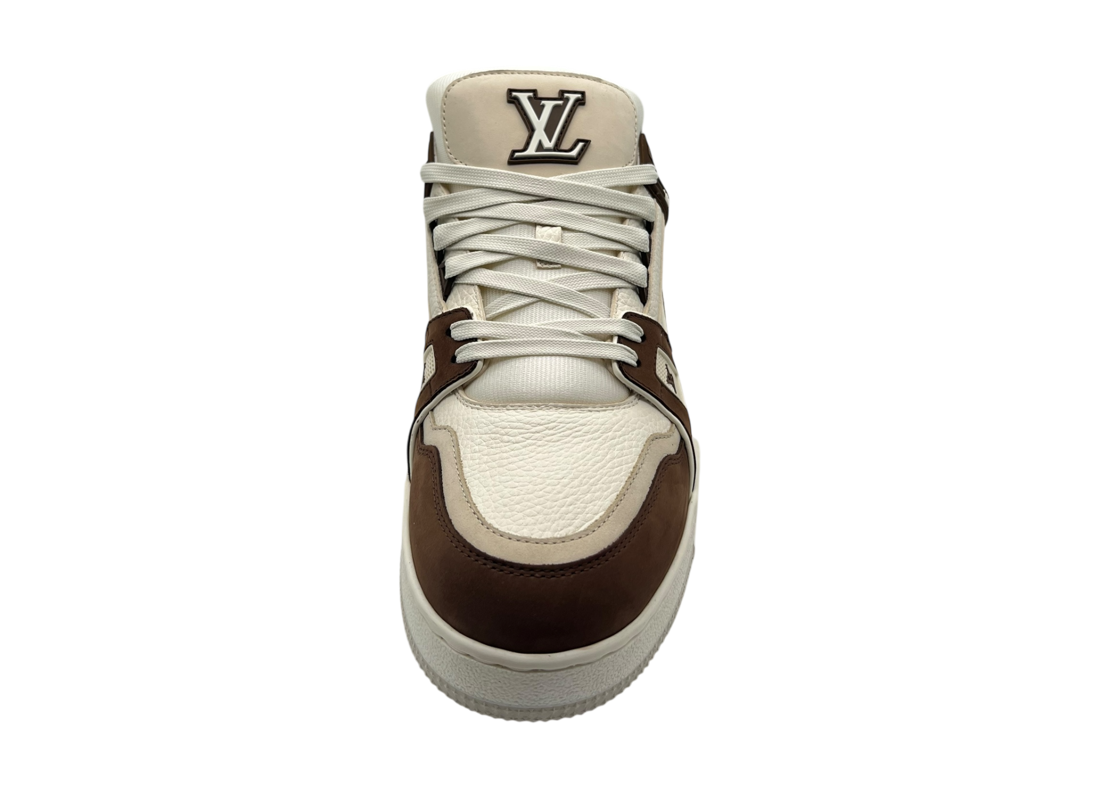Louis Vuitton Trainer Cream Brown COND NEW (NO BOX)