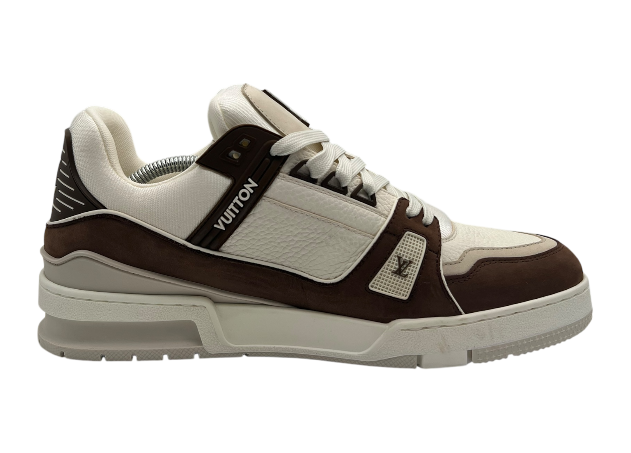 Louis Vuitton Trainer Cream Brown COND NEW (NO BOX)