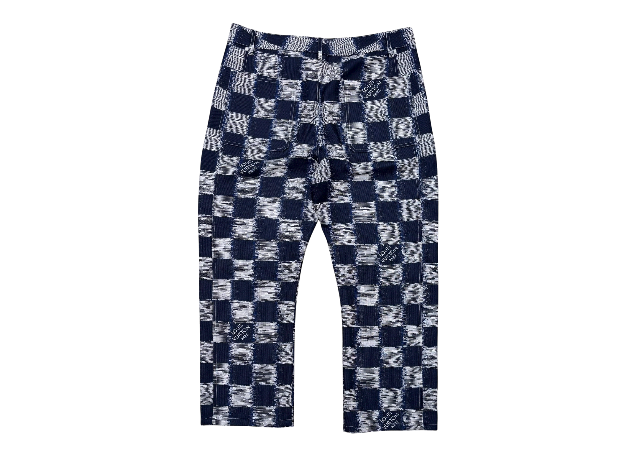 Louis Vuitton Pants Damier Navy COND 9.8/10