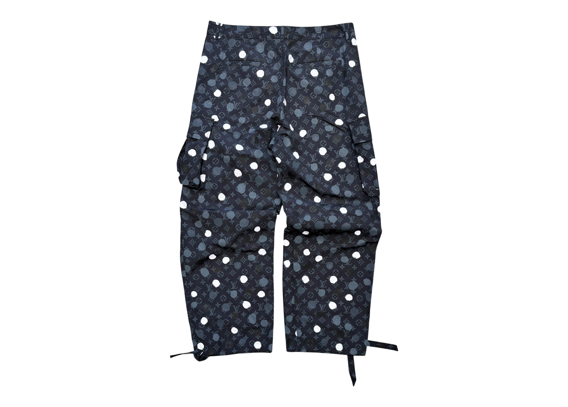 Louis Vuitton Pants Cargo Black White Yayaoi Kusama COND 9.9/10