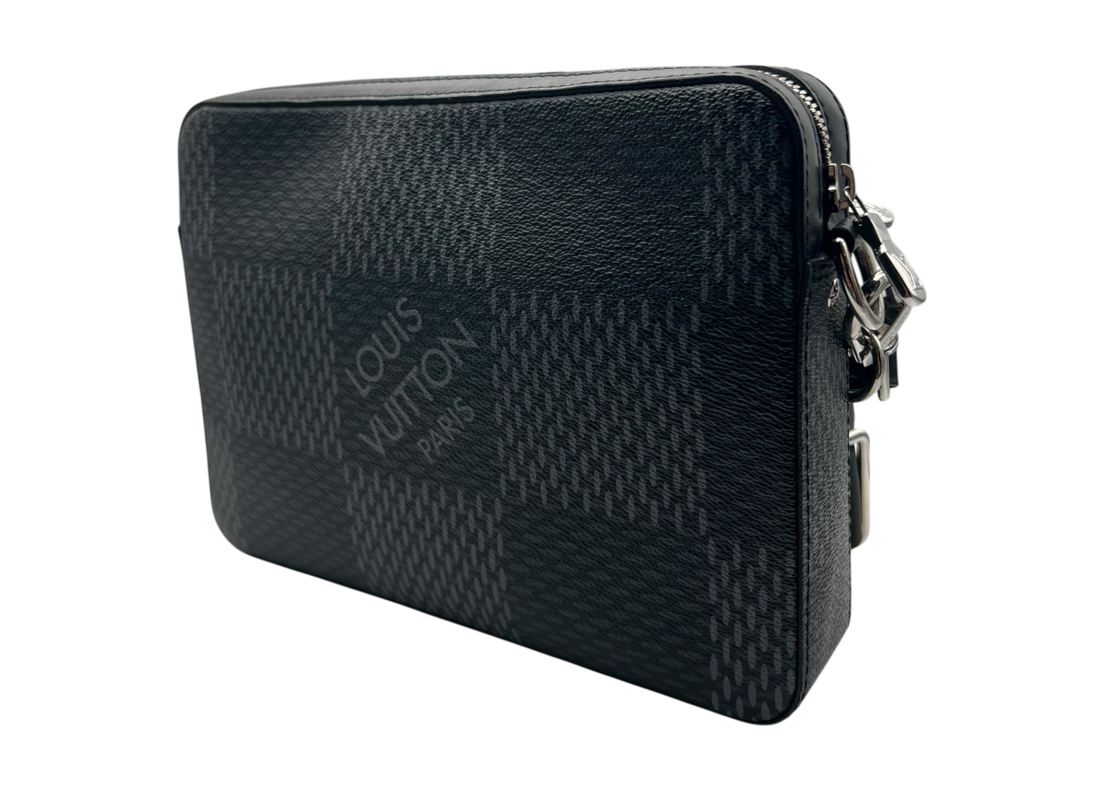 Louis Vuitton Bag Trio Messenger Damier Graphite COND 9.5/10