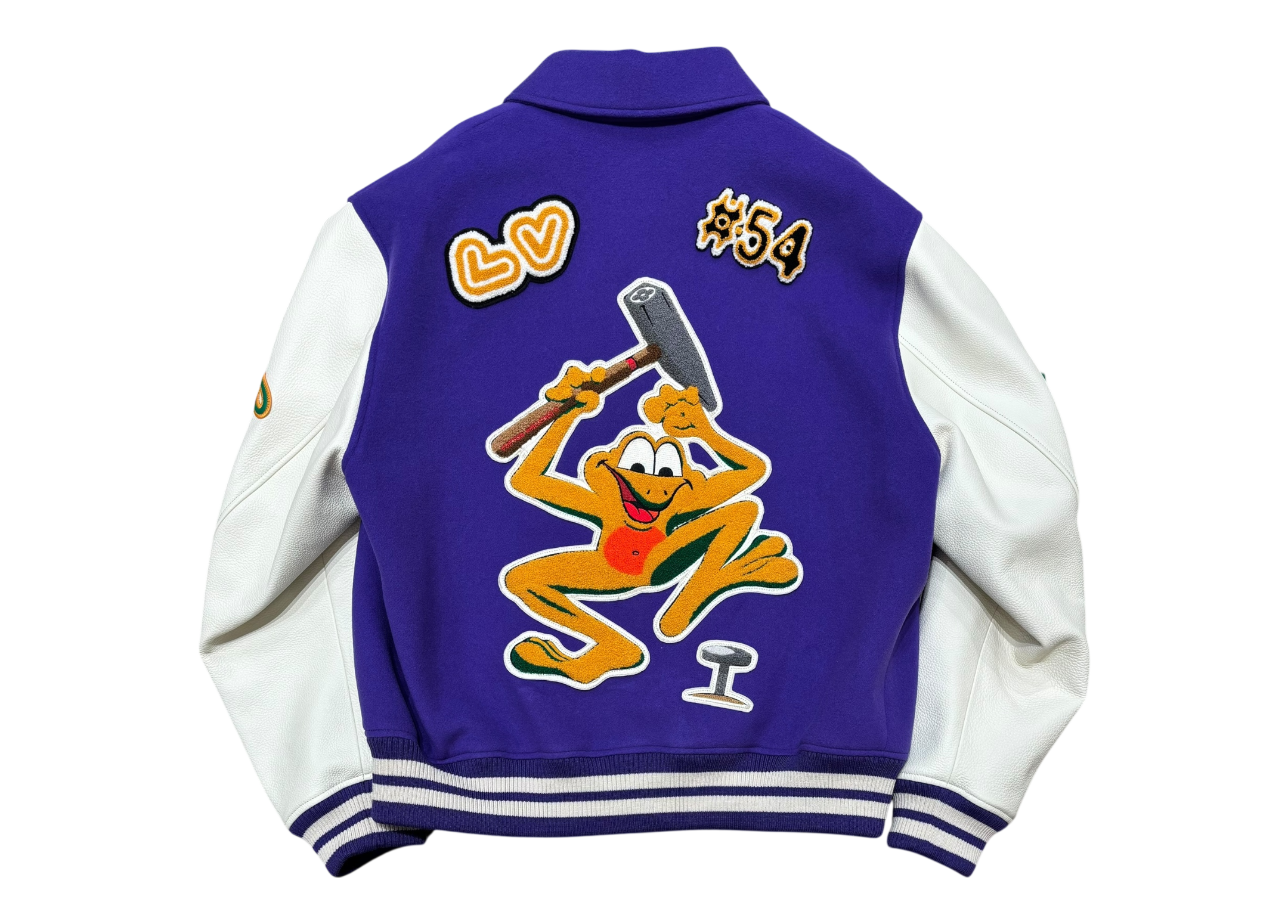 Louis Vuitton Varsity Jacket Purple Multi Patch COND 9.9/10