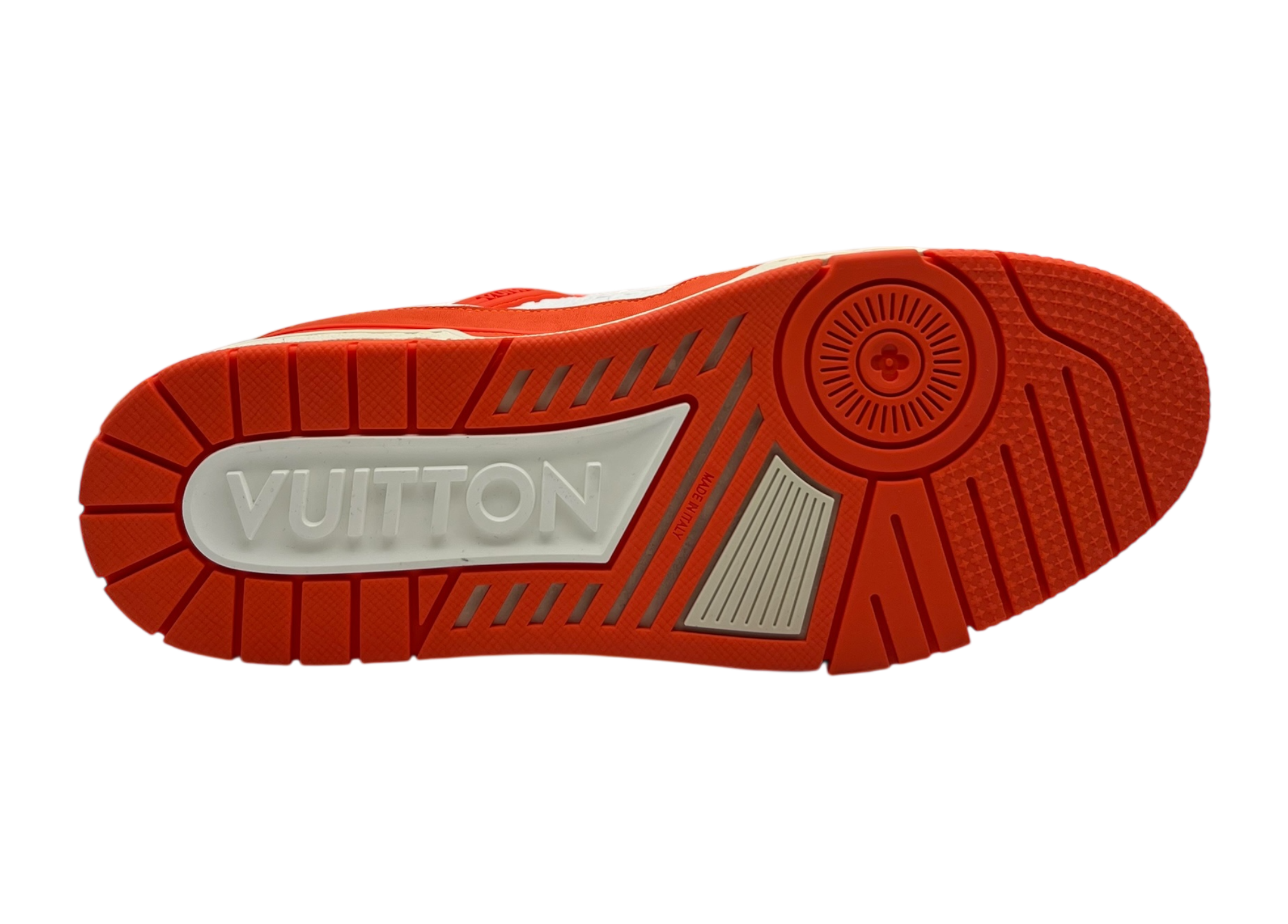 Louis Vuitton Trainer White Orange Fluo COND NEW (NO BOX)