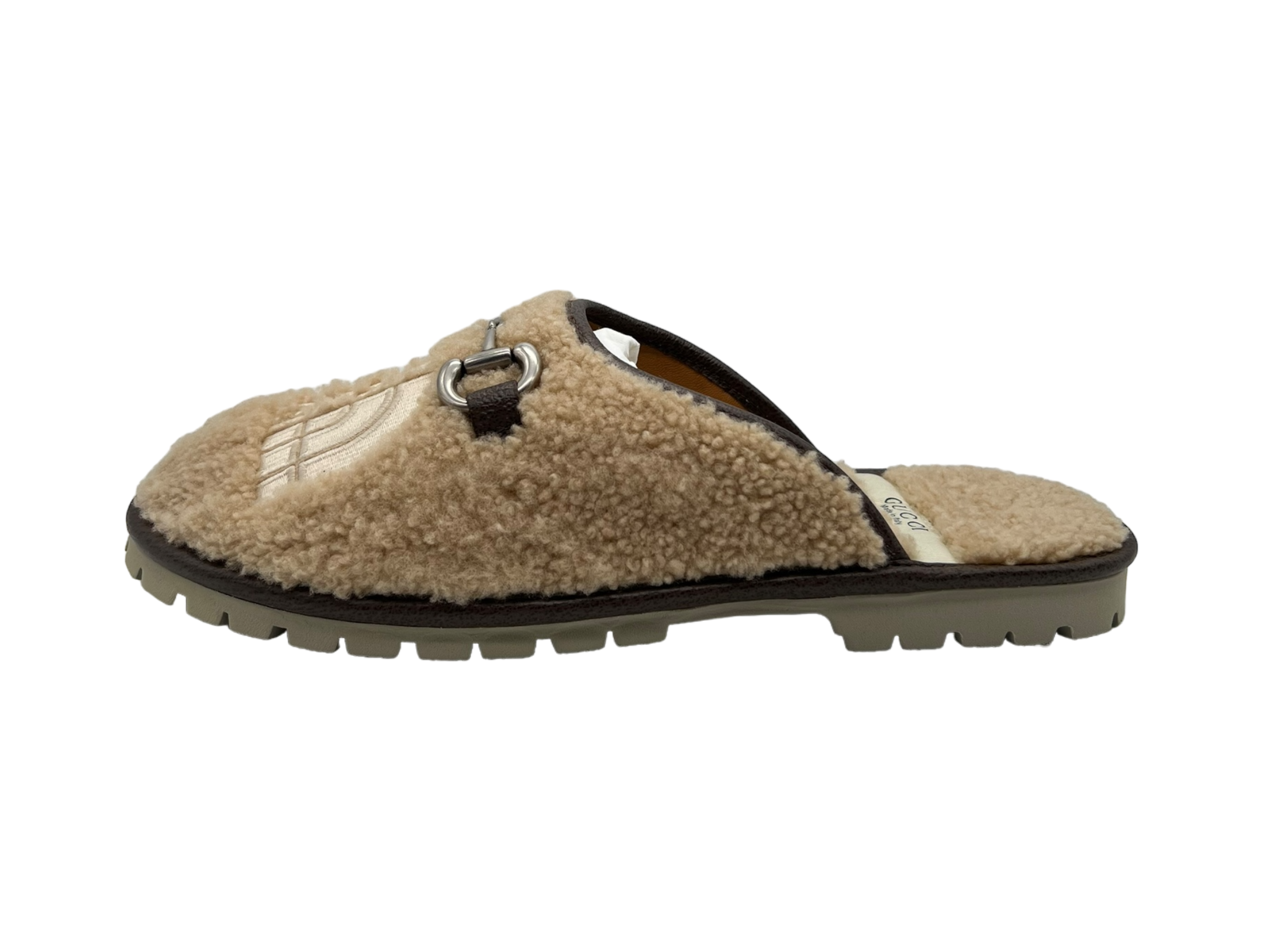 Gucci The North Face Slippers Beige Wool COND NEW (OG ALL)