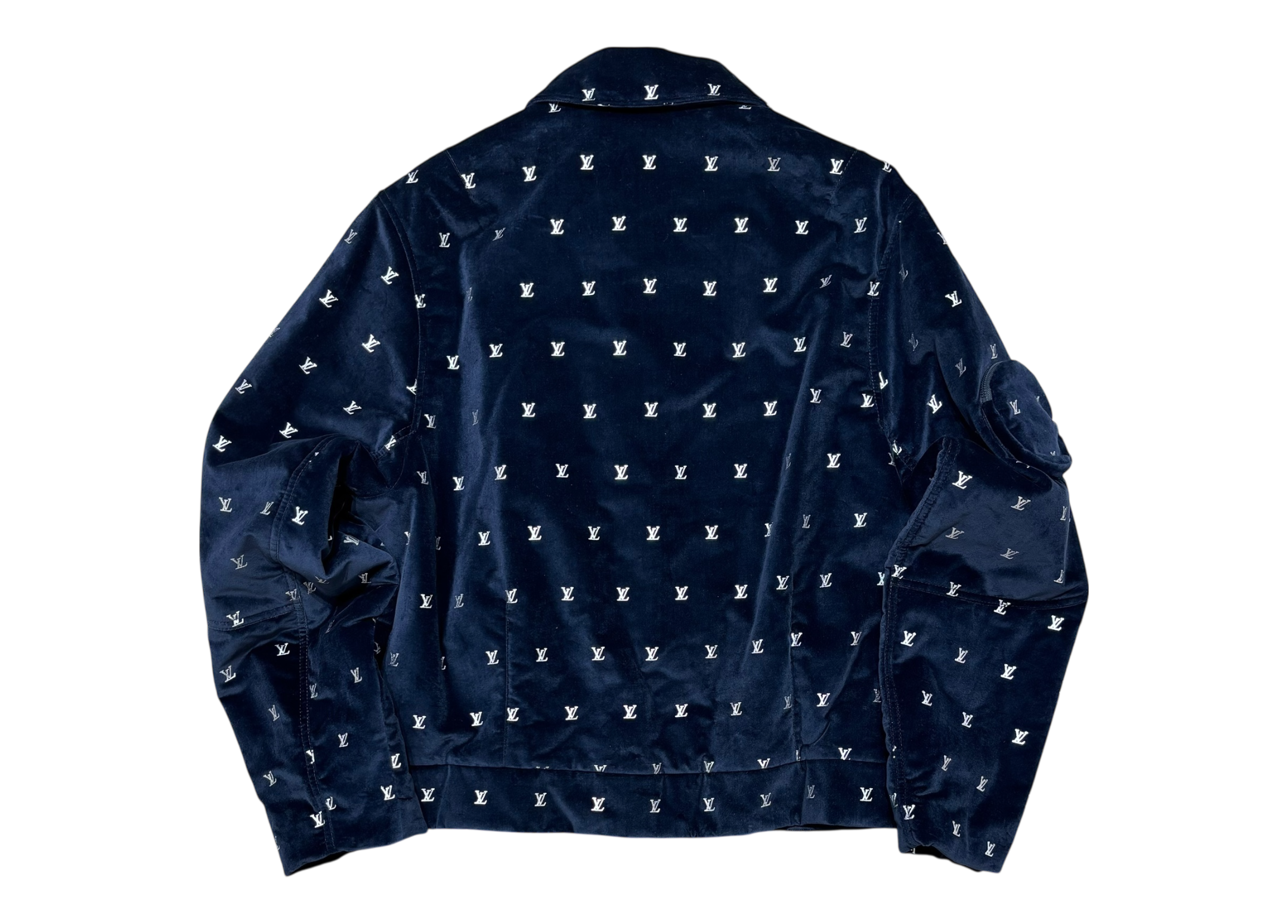 Louis Vuitton Zip Jacket Velvet Navy COND NEW