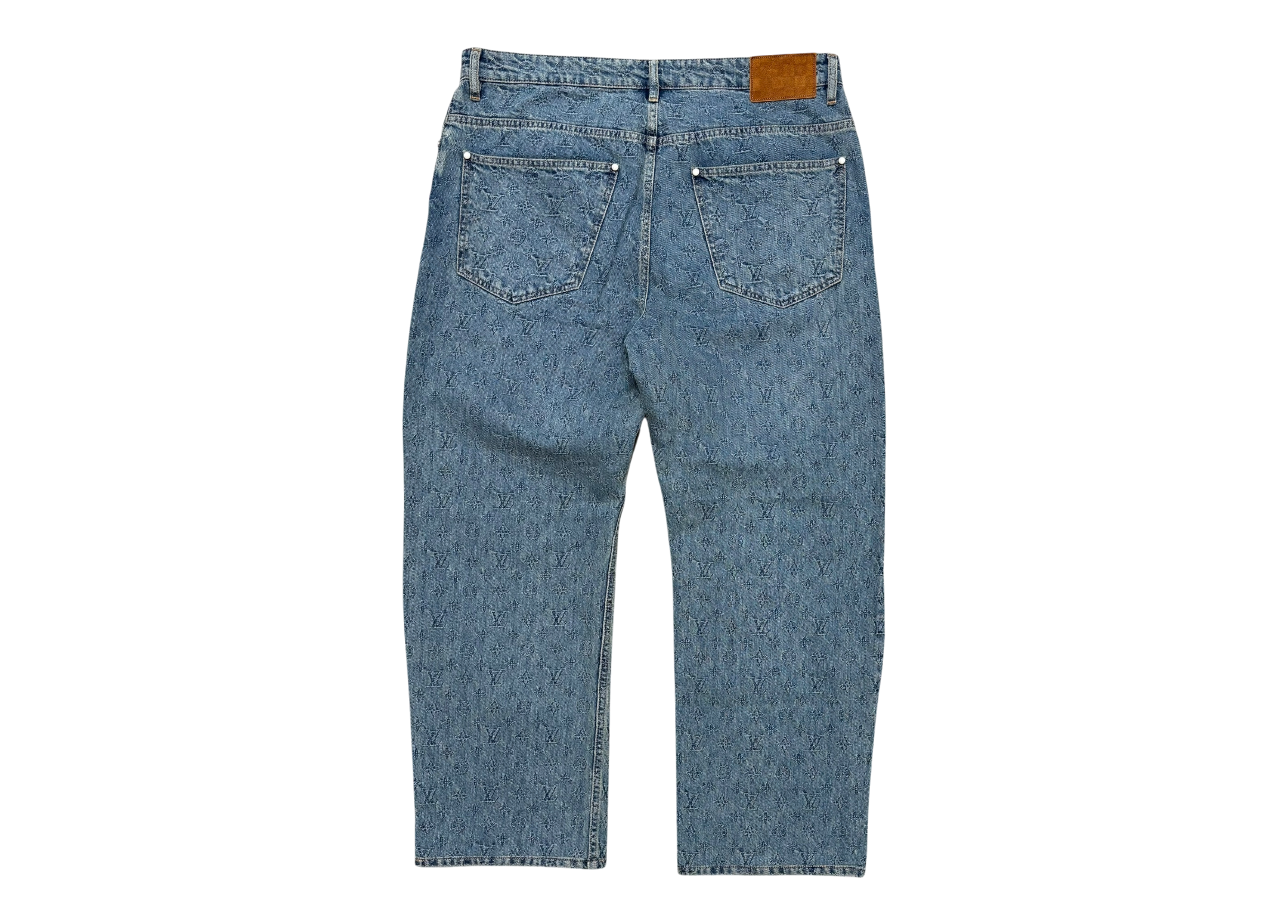 Louis Vuitton Denim Jeans Monogram Laser COND 9.8/10