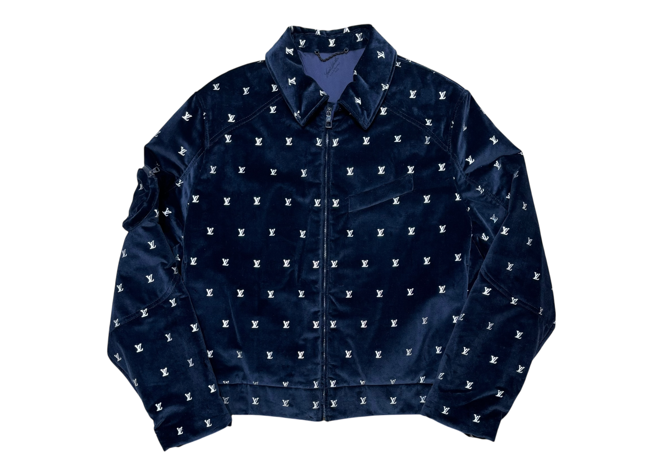 Louis Vuitton Zip Jacket Velvet Navy COND NEW