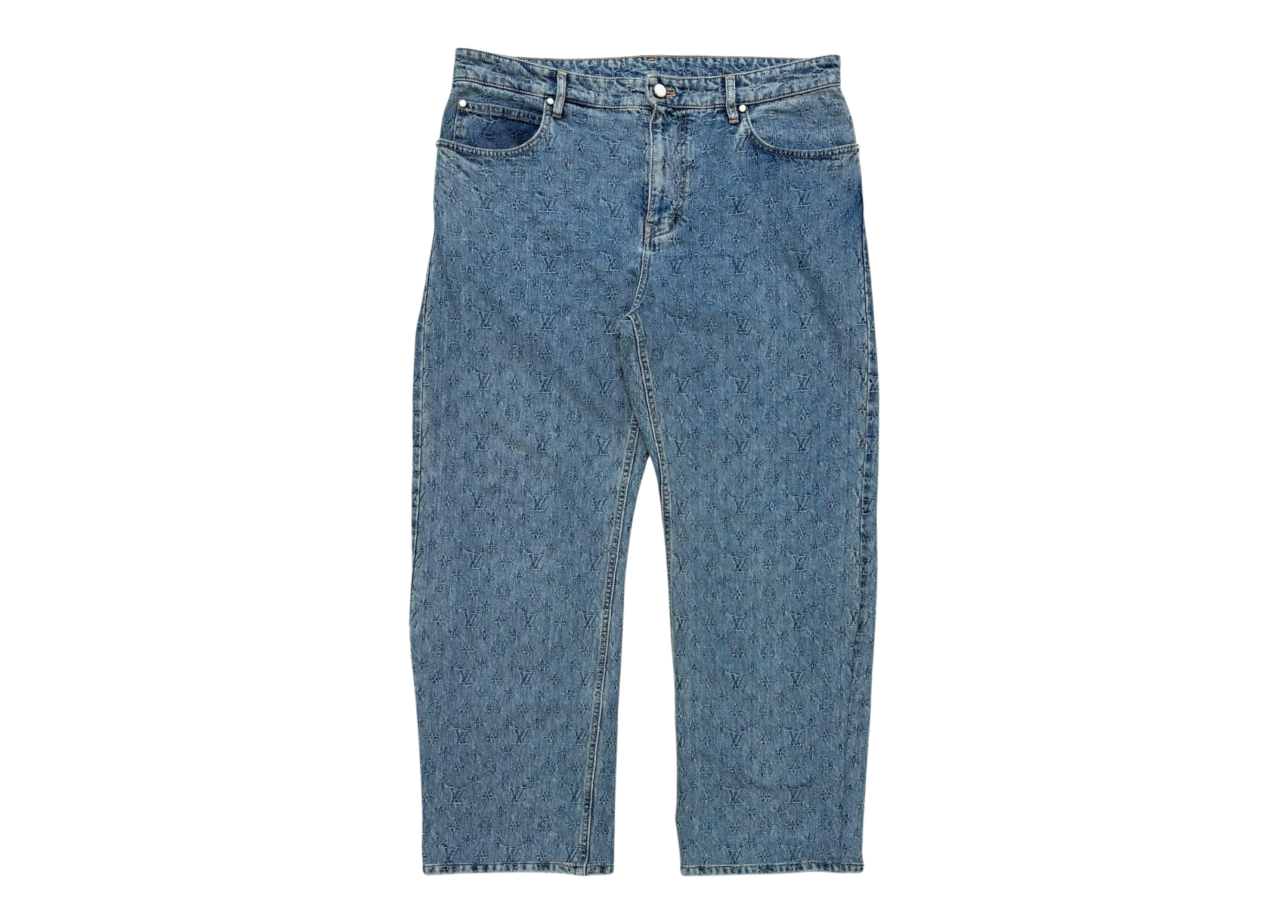 Louis Vuitton Denim Jeans Monogram Laser COND 9.8/10