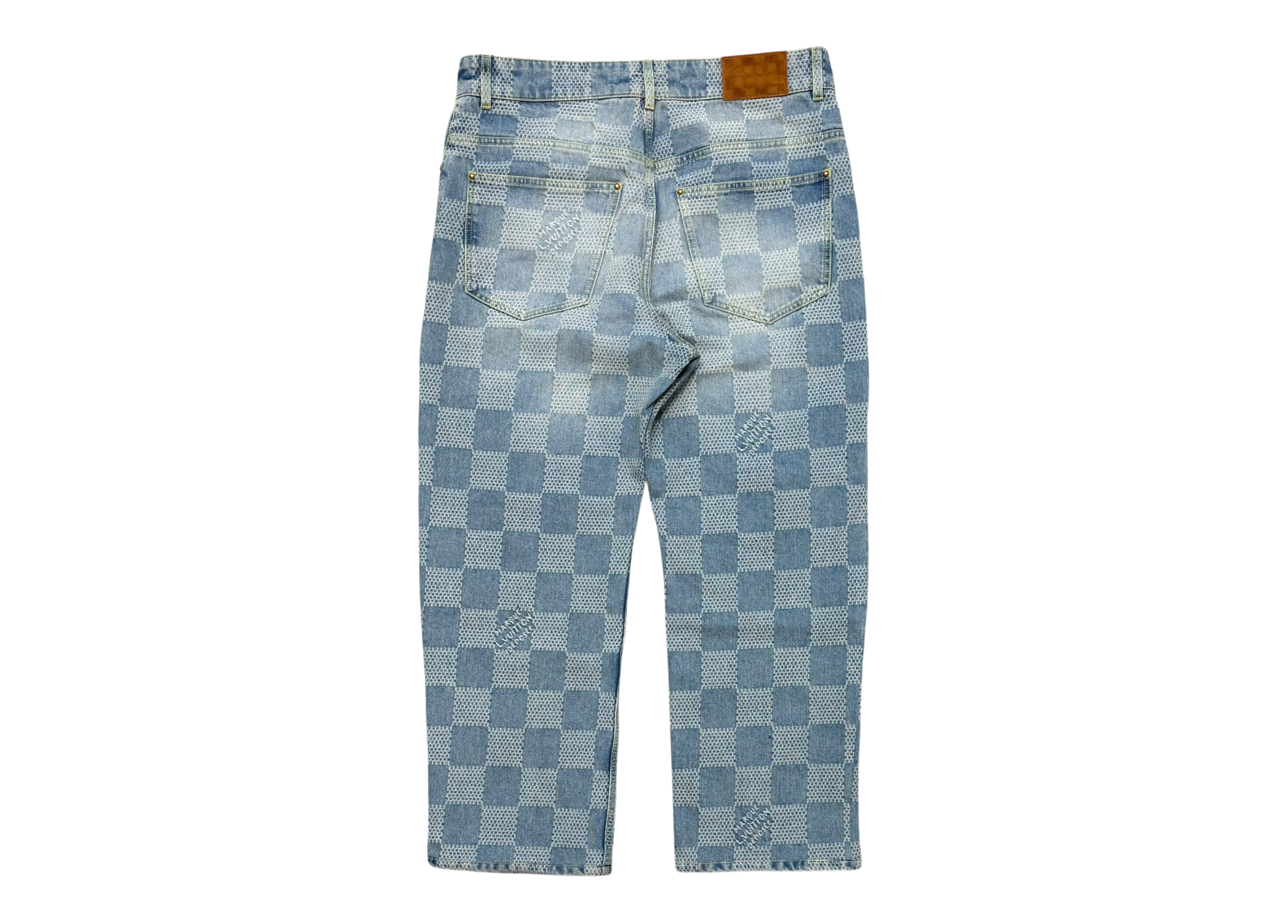 Louis Vuitton Denim Jeans Damier COND 9.8/10