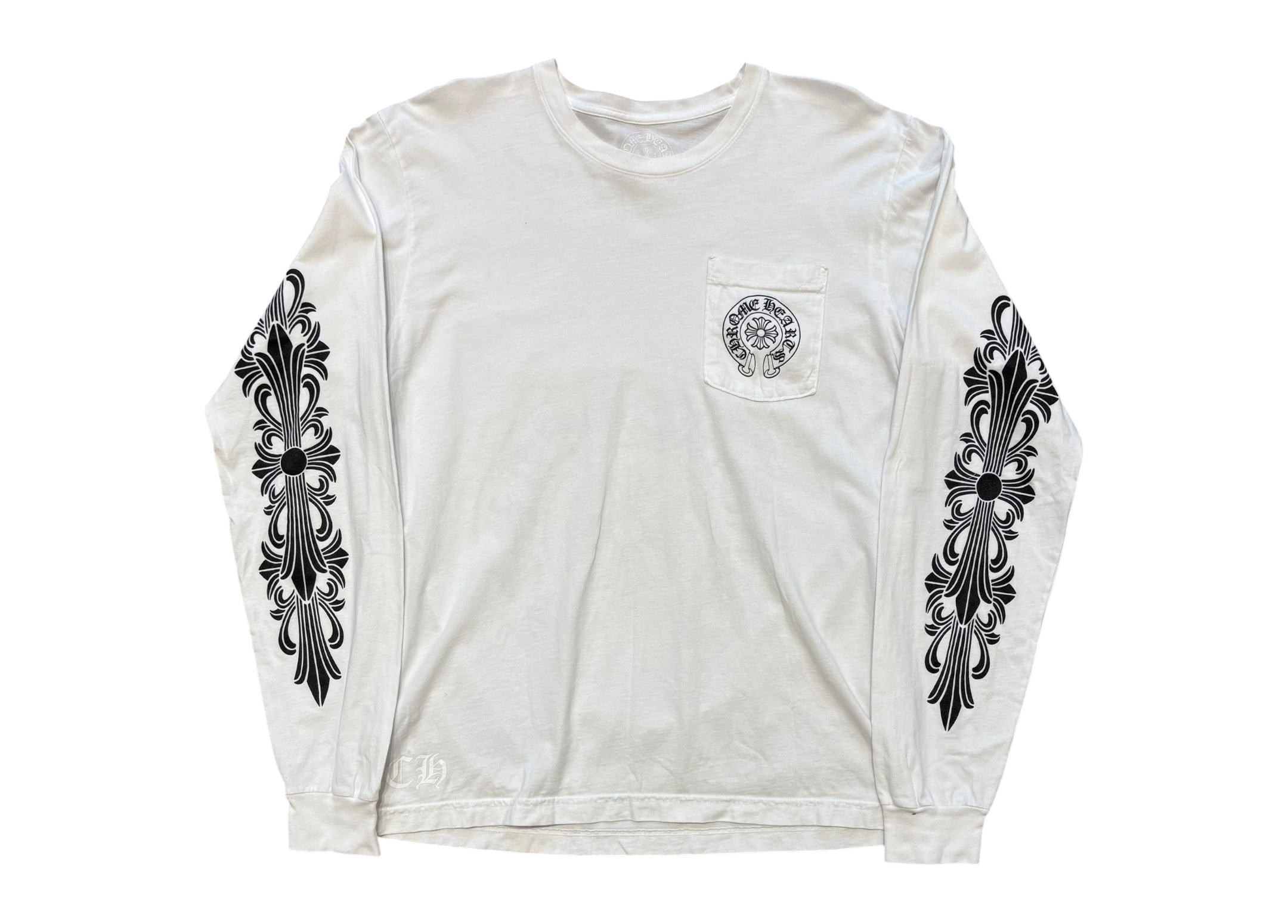 Chrome Hearts Longsleeve Horseshoe Las Vegas White COND 9.5/10