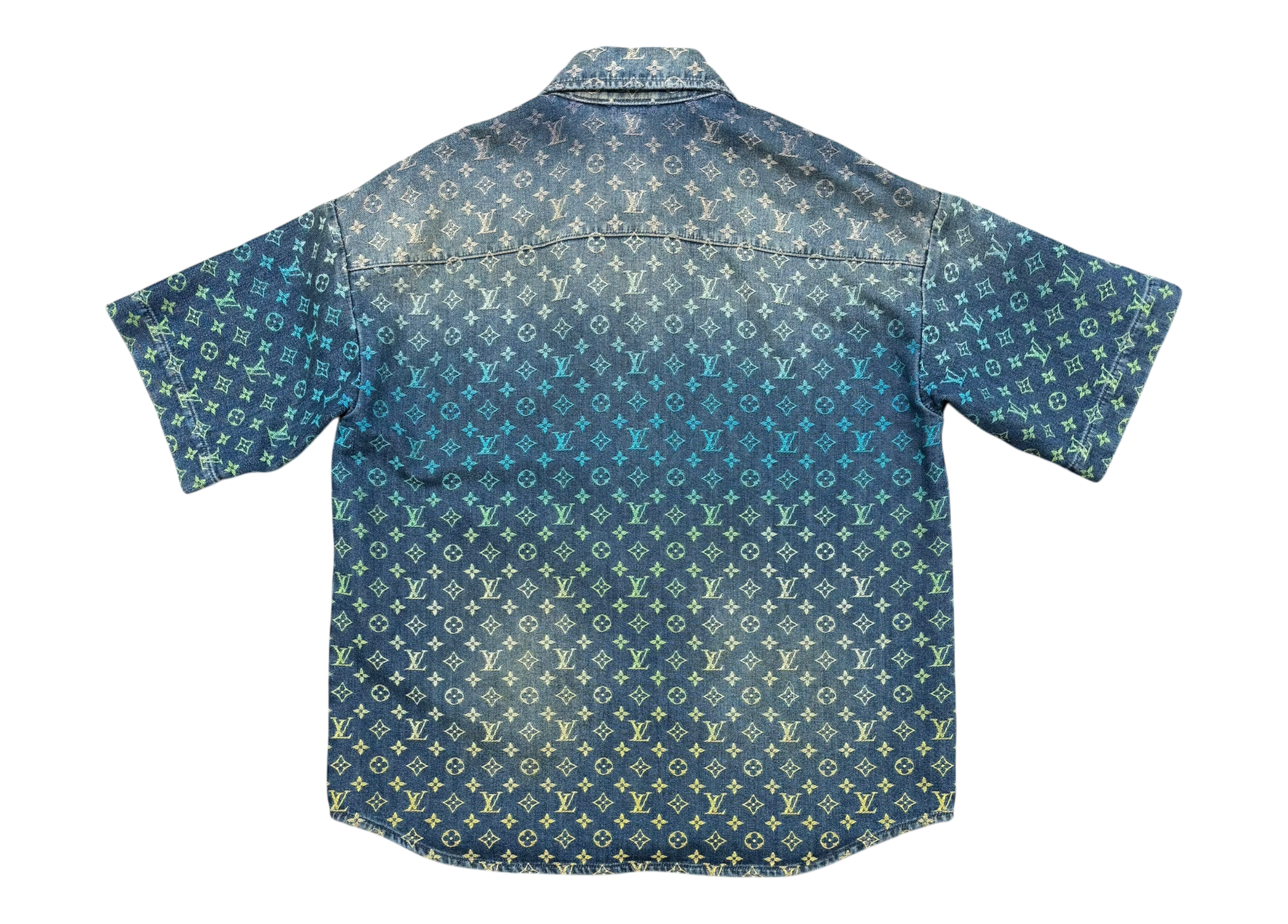 Louis Vuitton Shirt Rainbow Monogram Denim COND NEW
