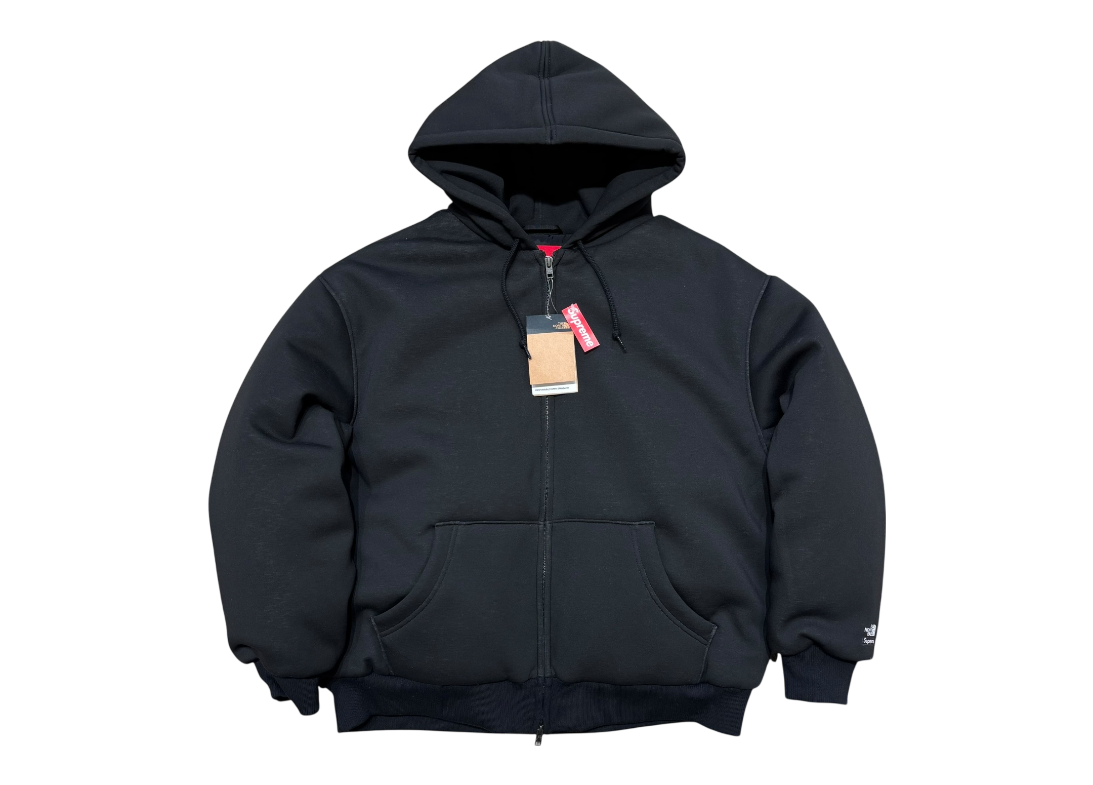 Supreme The North Face Hooded Zip Hoodie Filled Black COND NEW