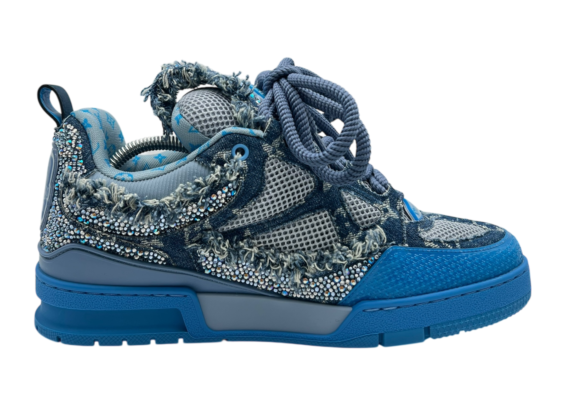 Louis Vuitton Skate Swarowski Denim Blue COND NEW