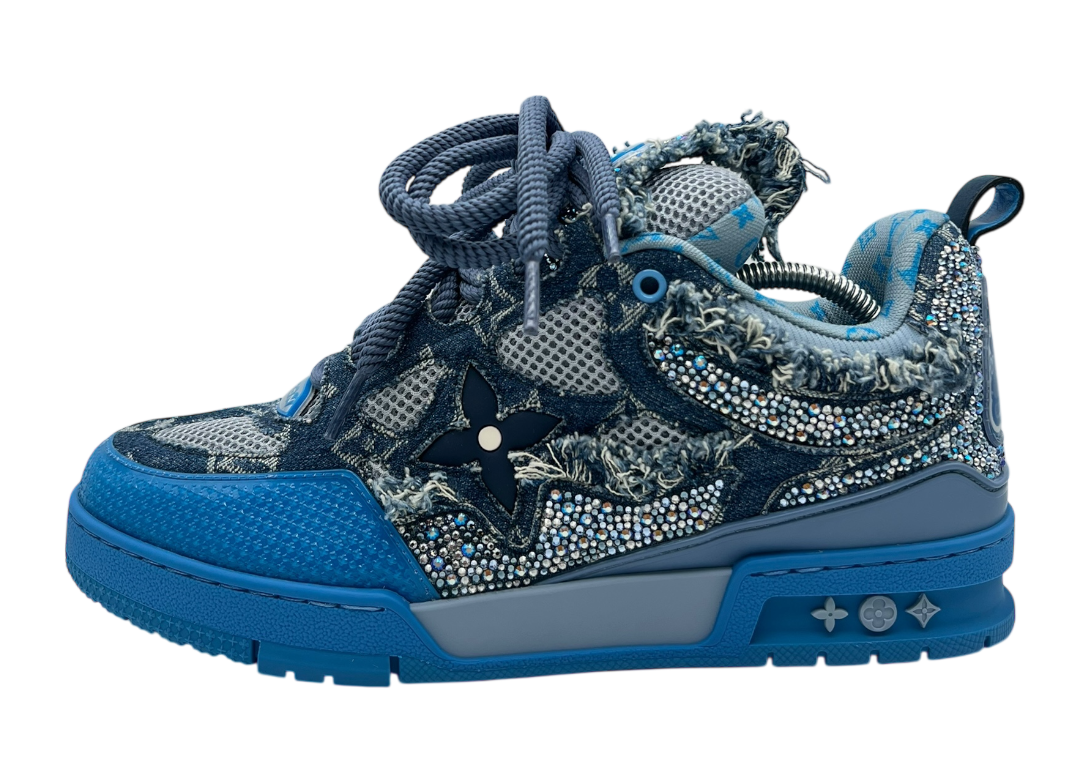 Louis Vuitton Skate Swarowski Denim Blue COND NEW