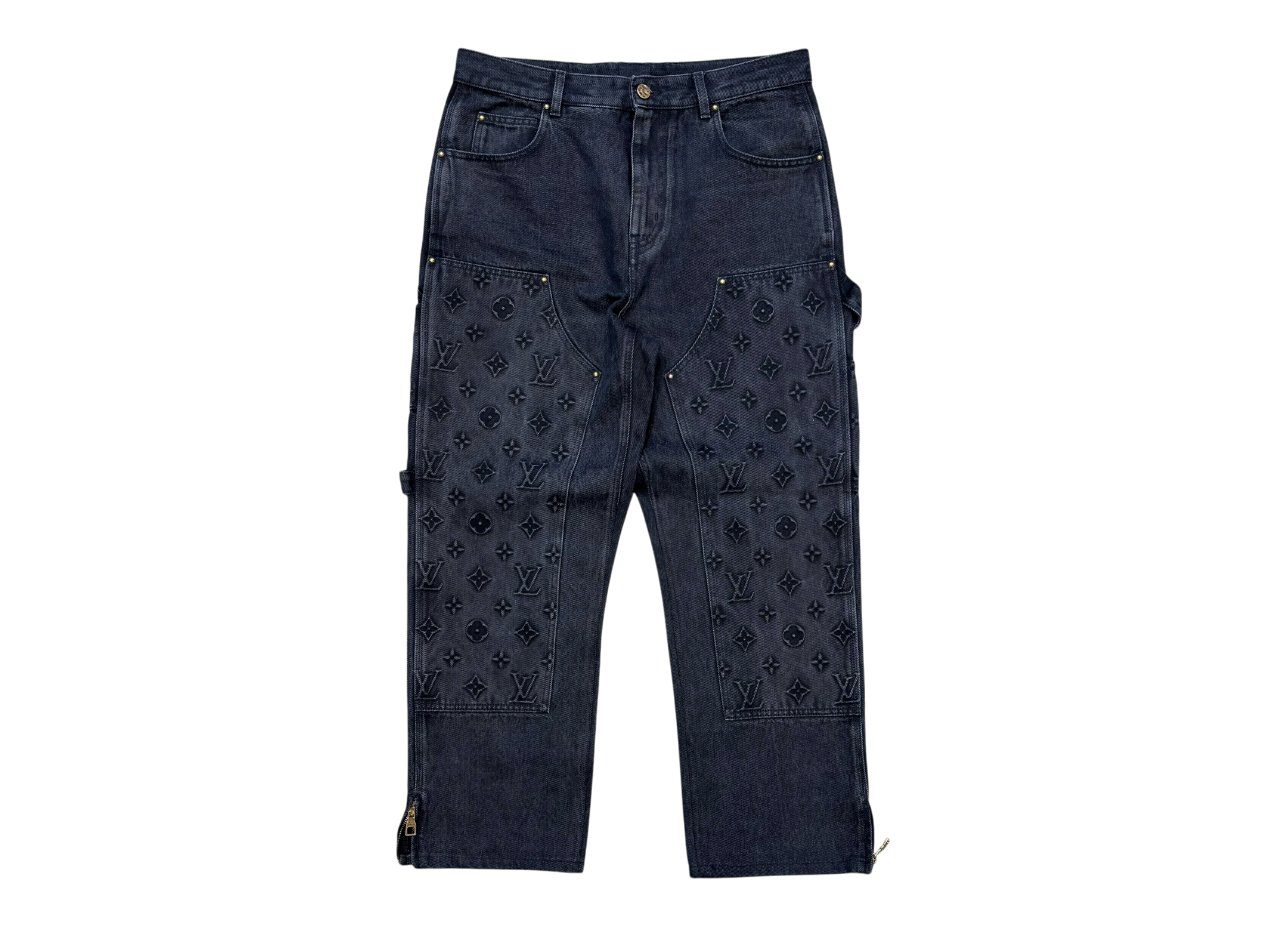 Louis Vuitton Denim Carpenter Black Monogram COND 9.8/10
