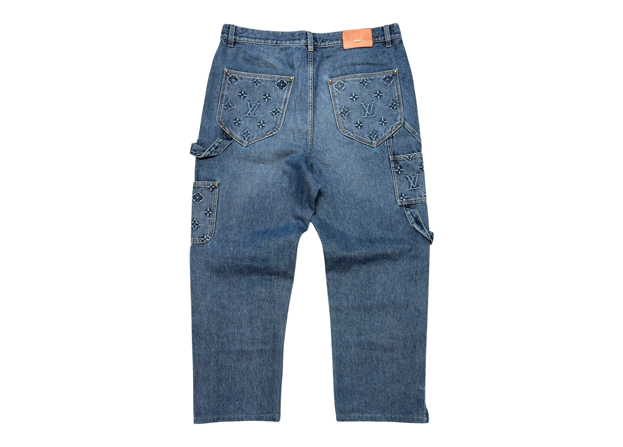 Louis Vuitton Denim Jeans Carpenter Monogram COND 9.8/10