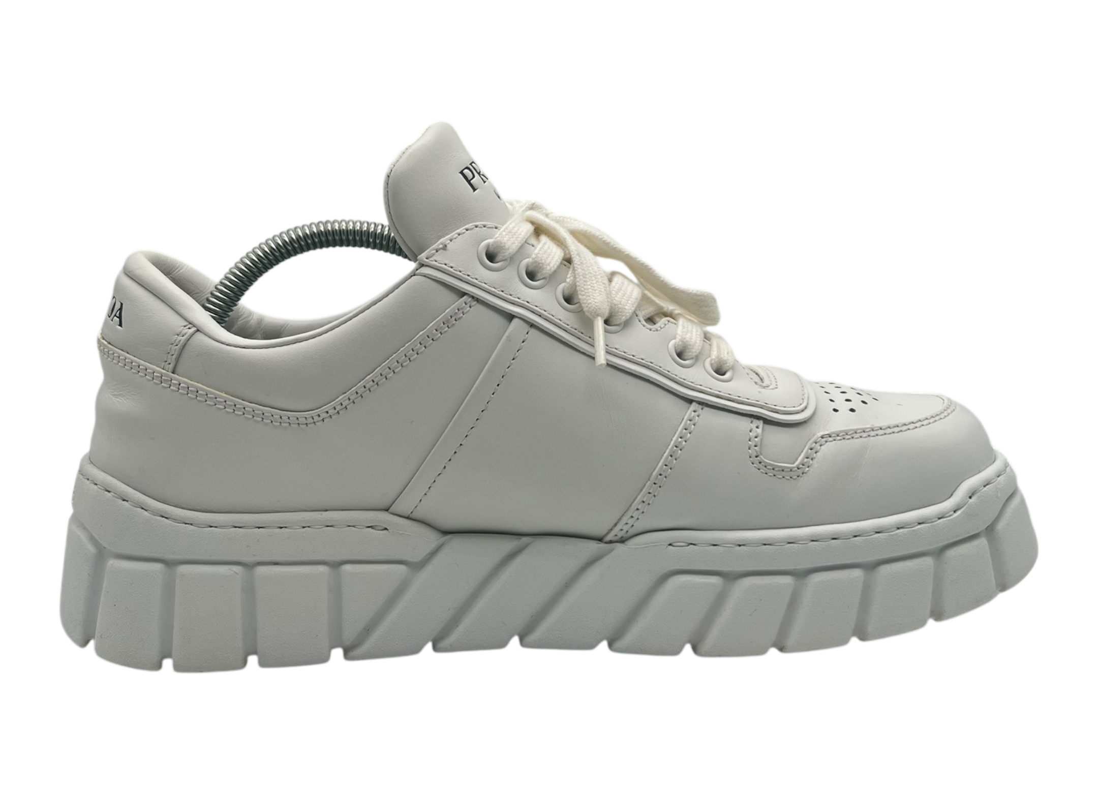 Prada Sneakers Leather White COND 9/10 (NO BOX)