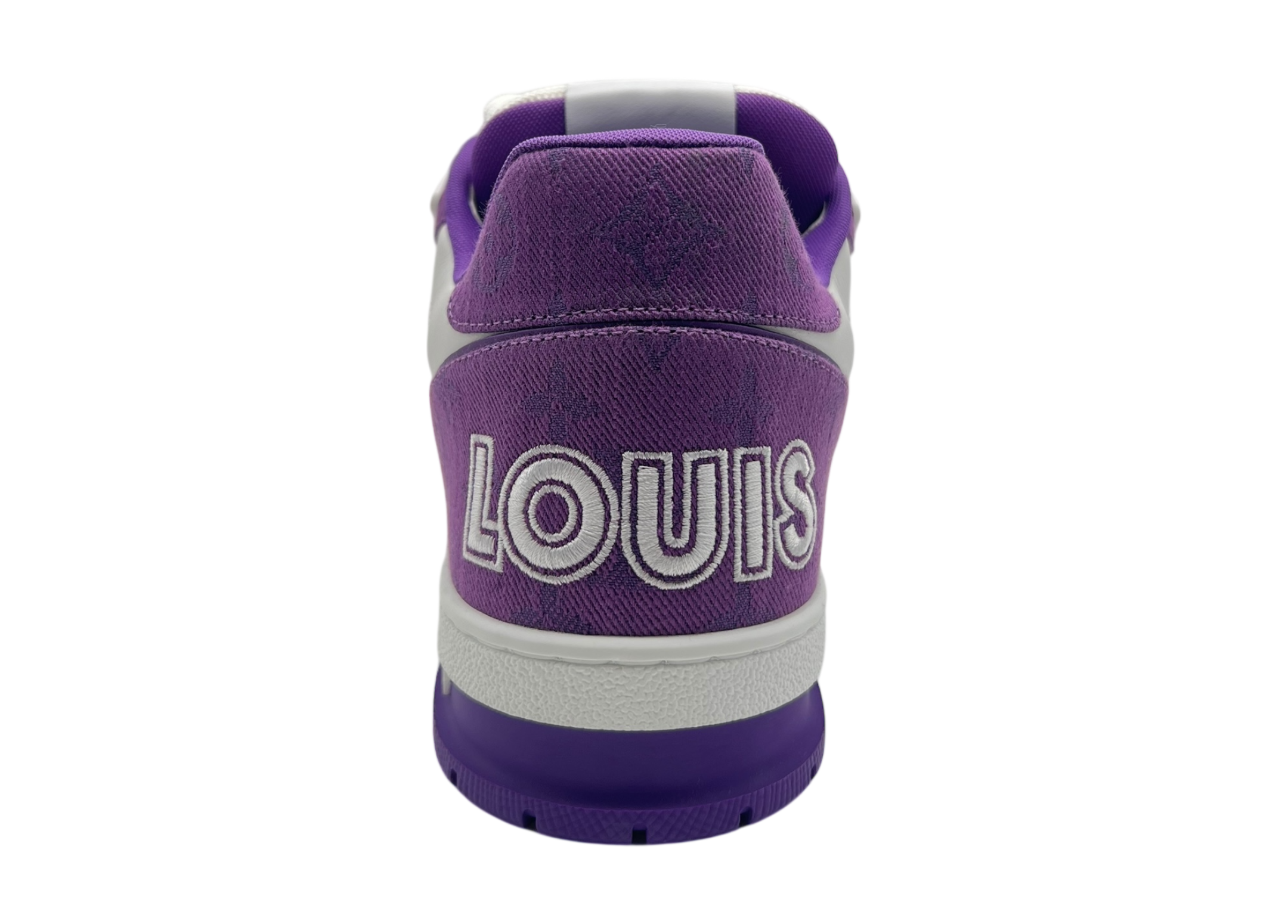 Louis Vuitton Trainer Denim Purple Strap COND NEW (NO BOX)