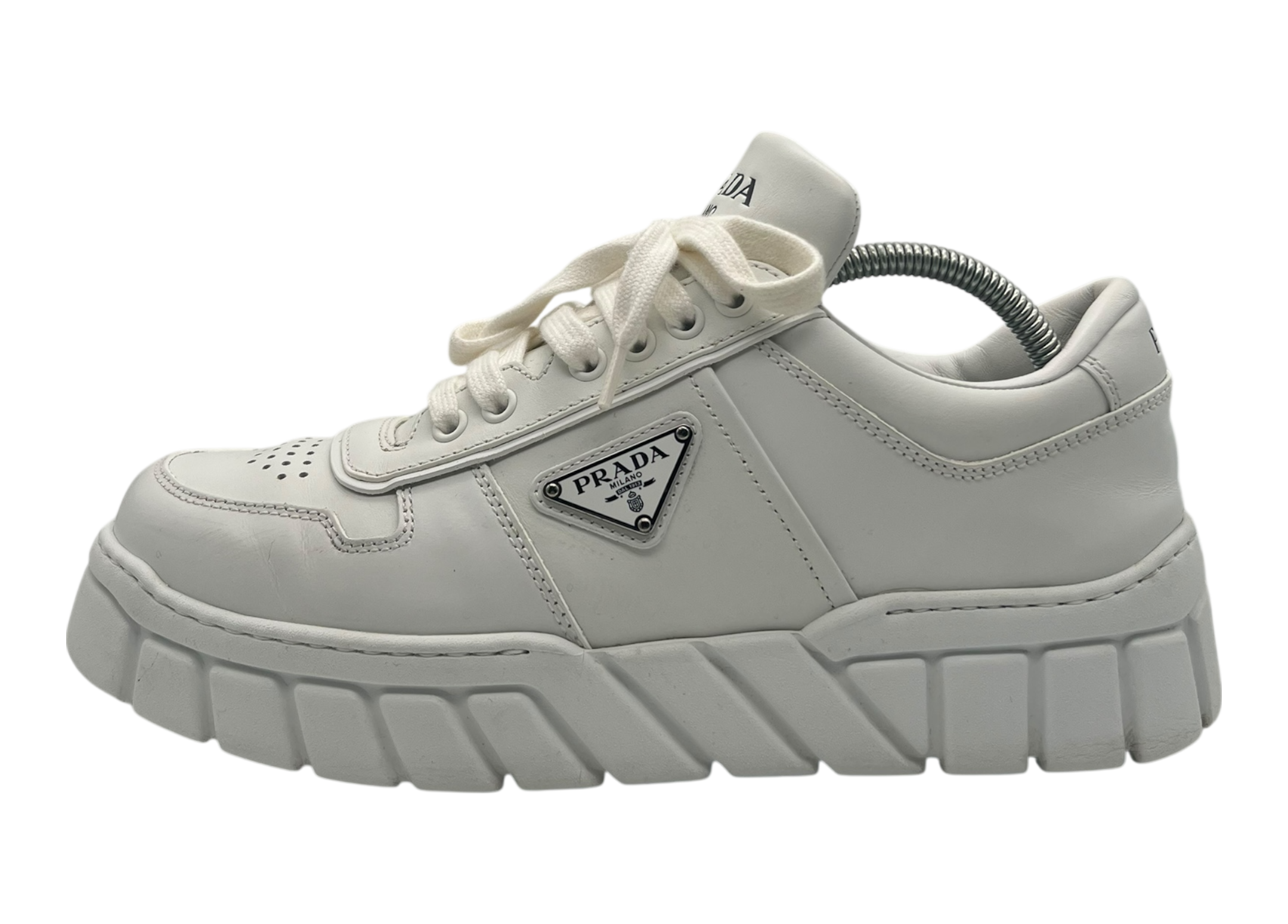 Prada Sneakers Leather White COND 9/10 (NO BOX)