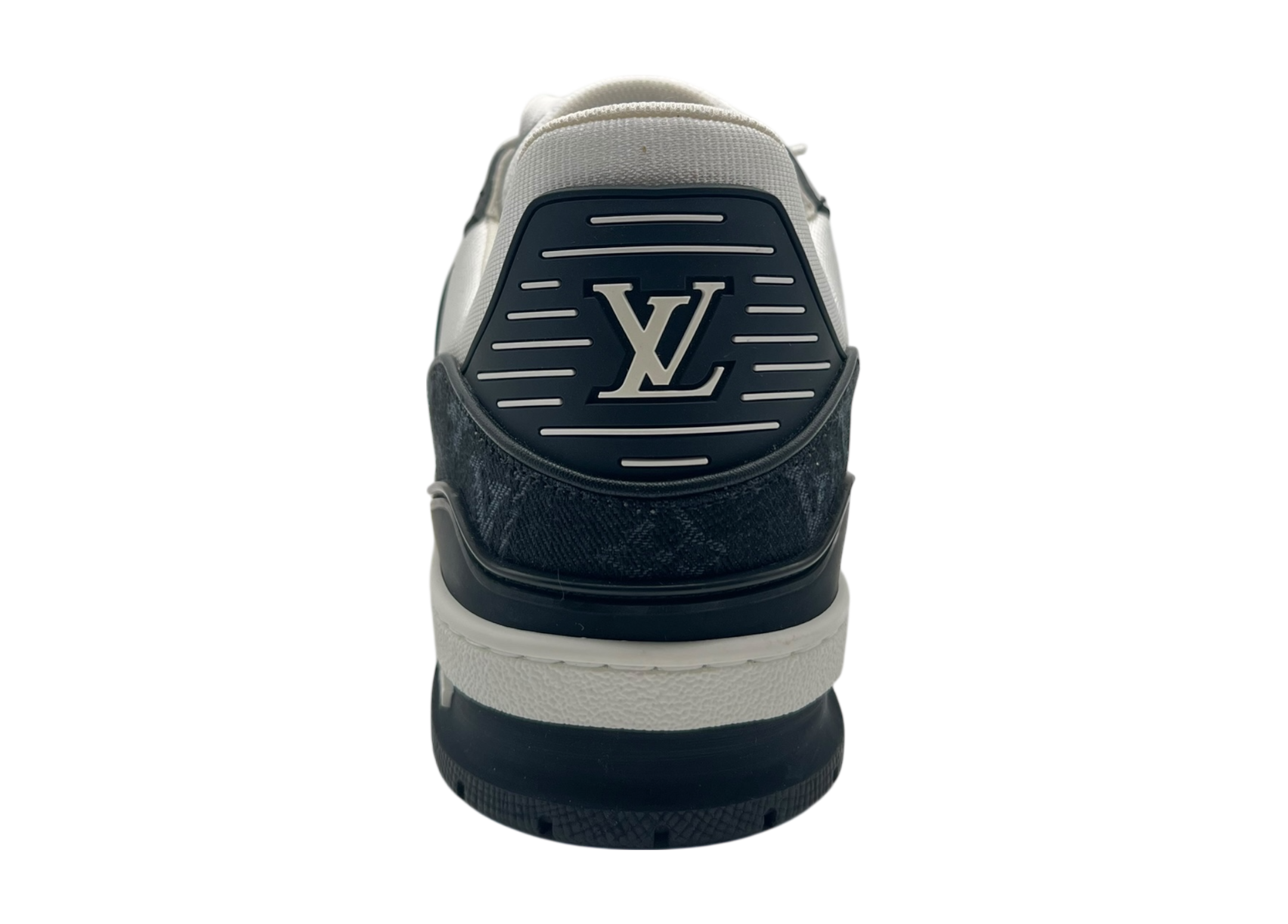 Louis Vuitton Trainer Denim White Black COND 9.8/10 (NO BOX)