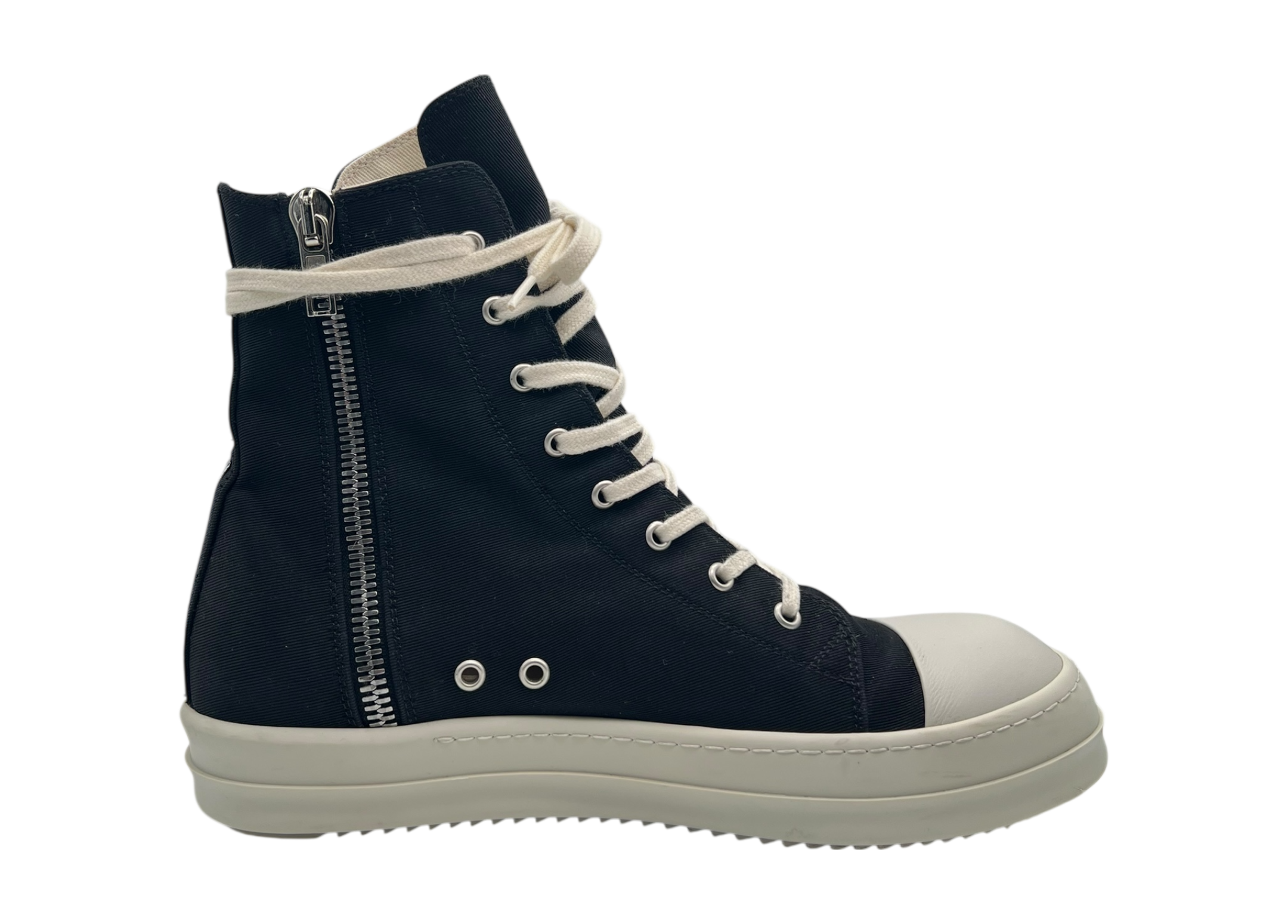 Rick Owens Ramones Canvas Black COND 9/10 (NO BOX)