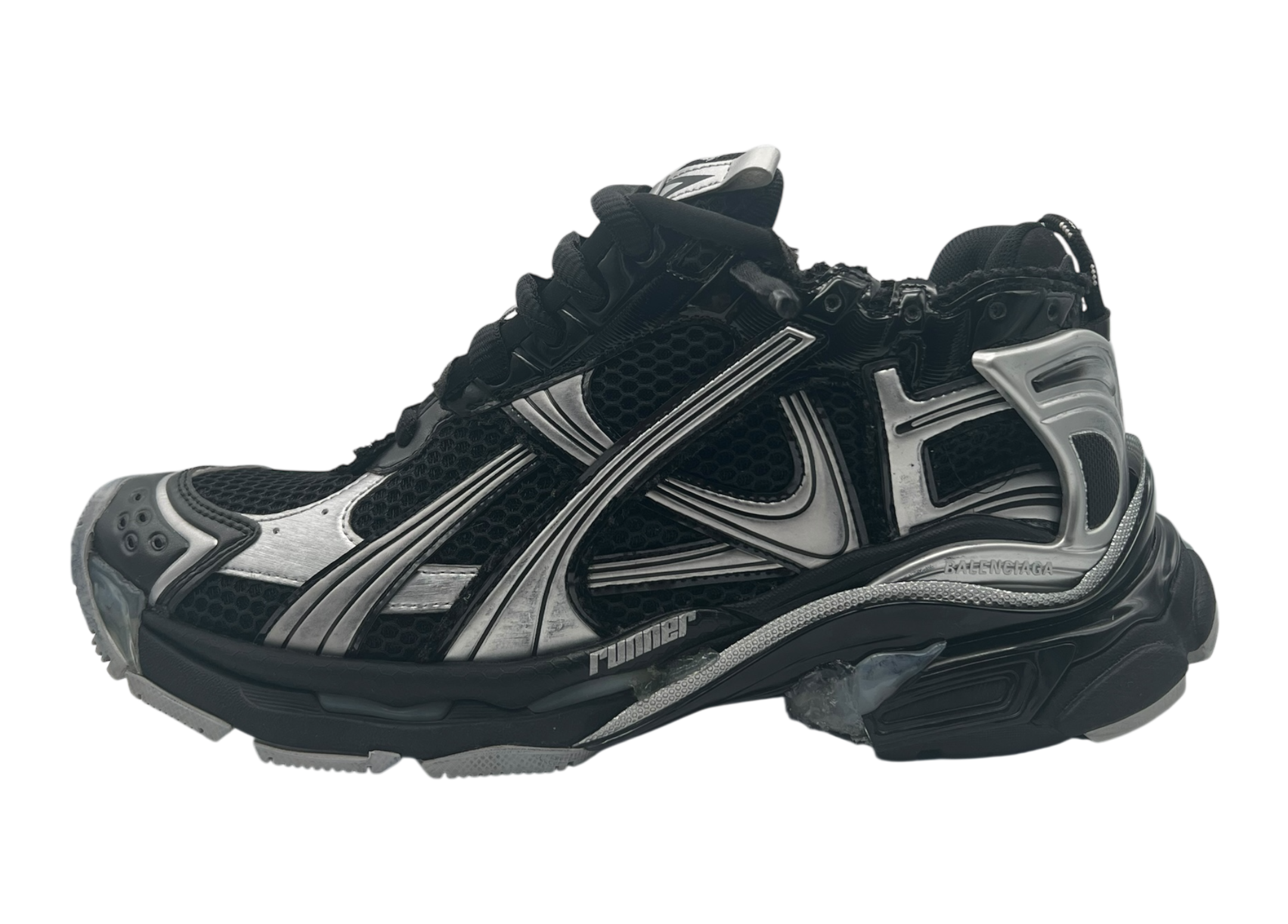 Balenciaga Runner Black Silver COND 9.8/10 (OG ALL)